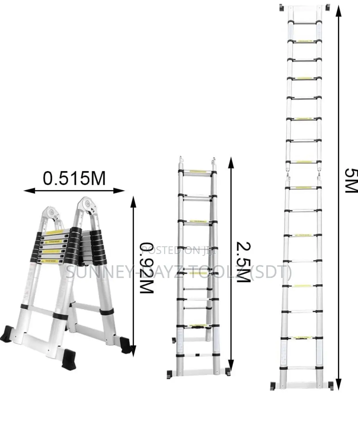 5 Meters Aluminium Telescoping Ladder