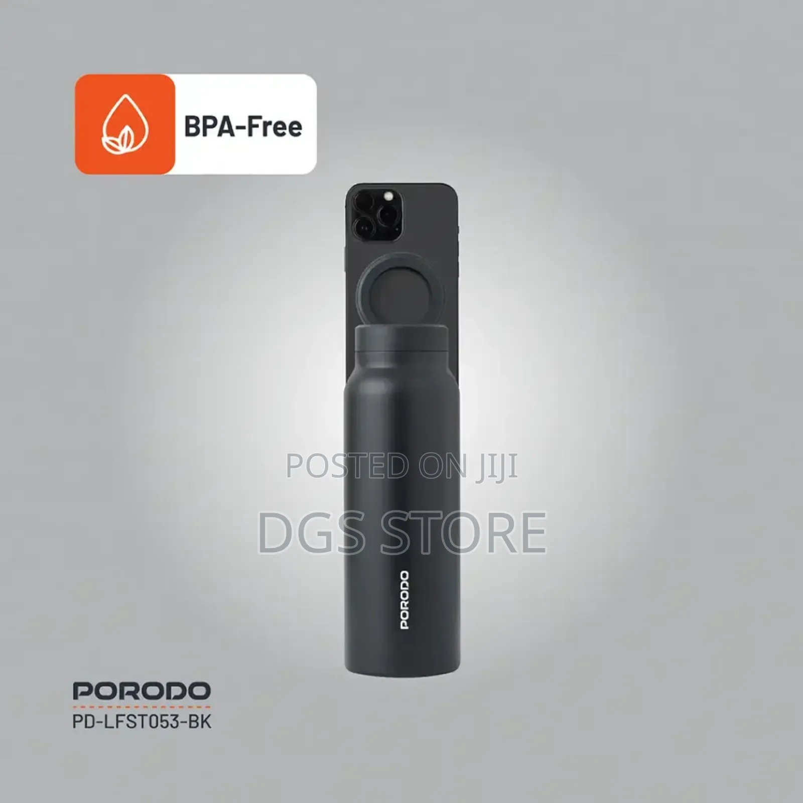 Porodo Lifestyle Magnetic Mount Water Bottle