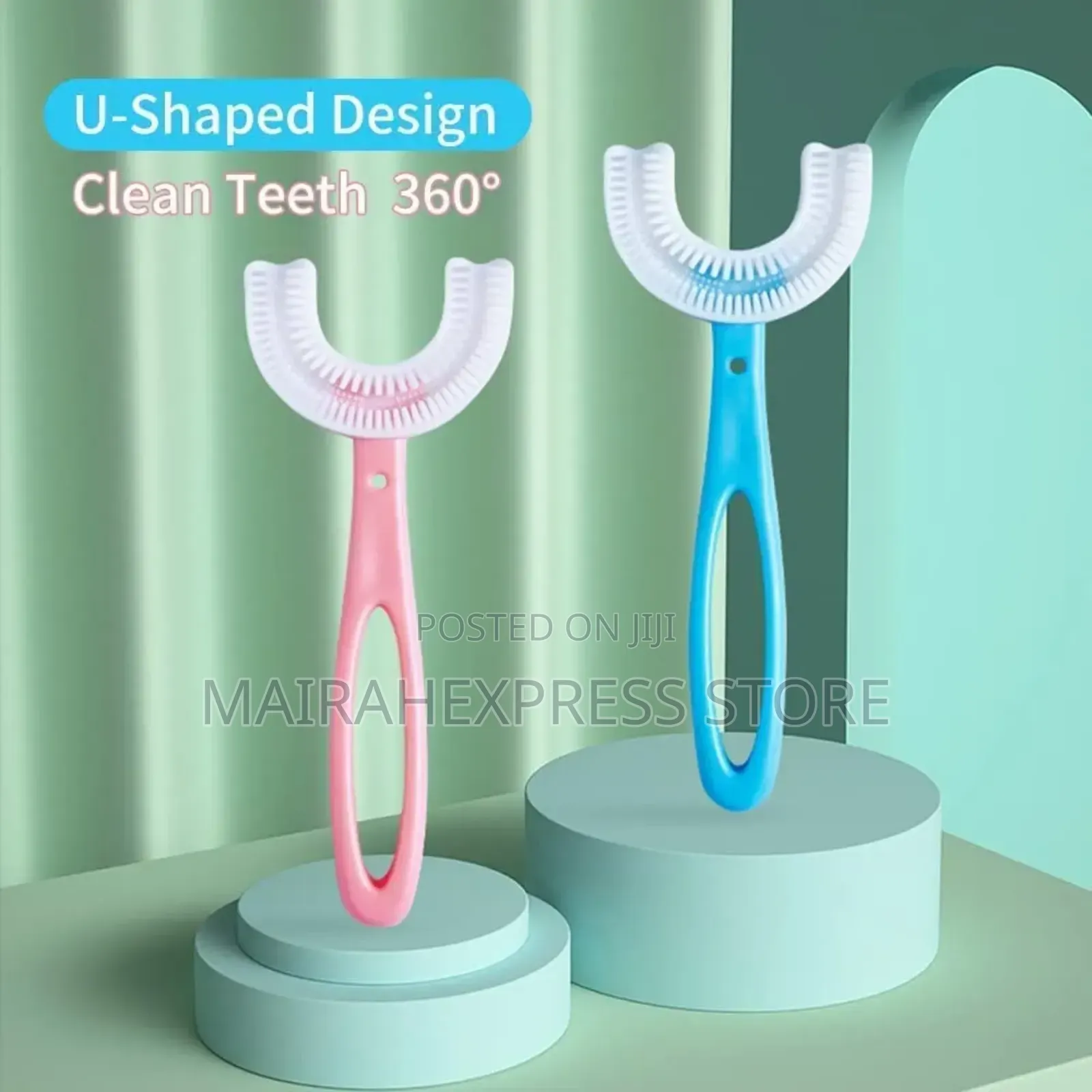Kids Toothbrush 360° U-Shaped Oral Teeth Cleaner (2-12 Yrs)