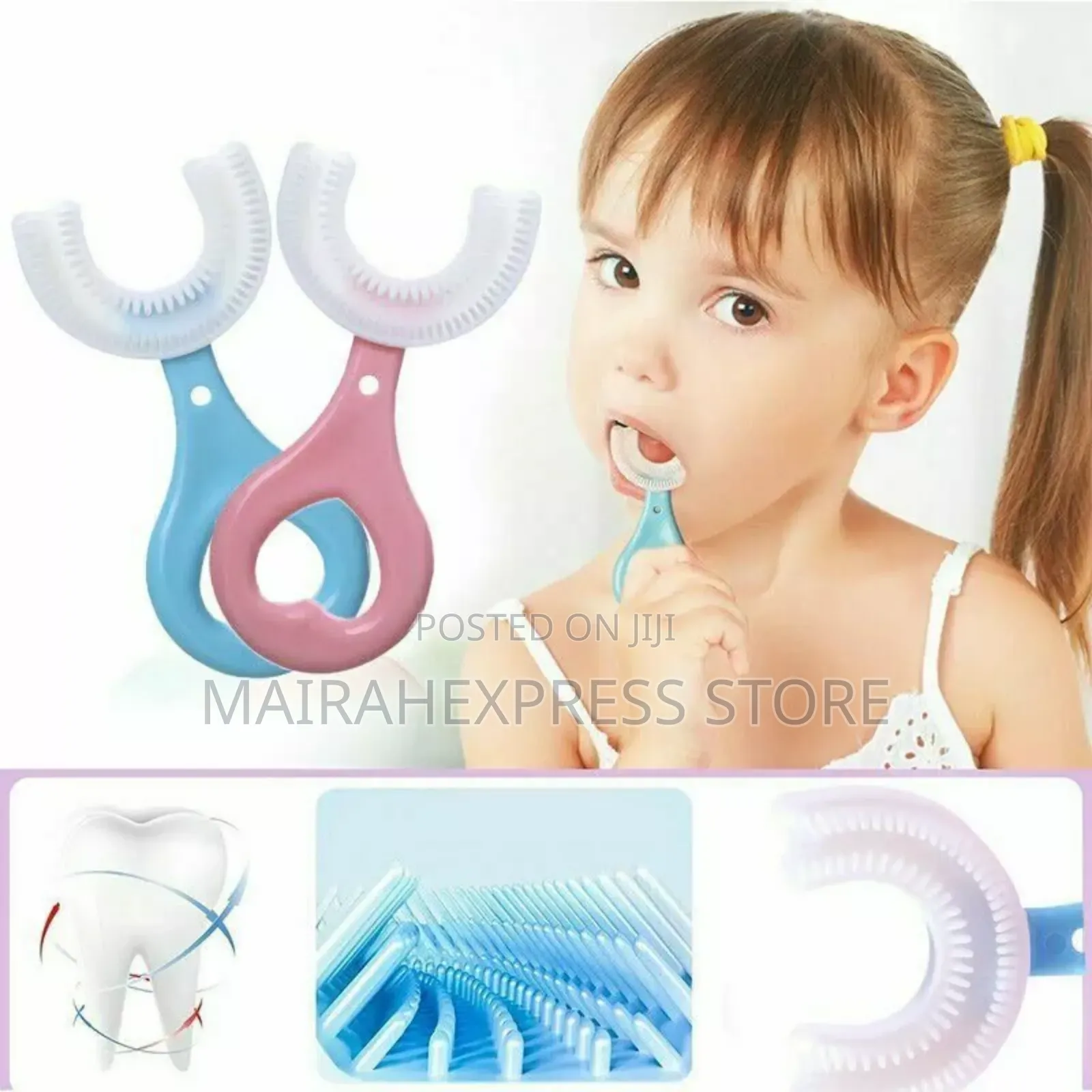 Kids Toothbrush 360° U-Shaped Oral Teeth Cleaner (2-12 Yrs)