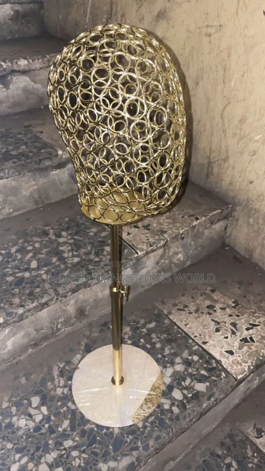 Male Basket Mannequin Head With Baskets For Caps/Hats