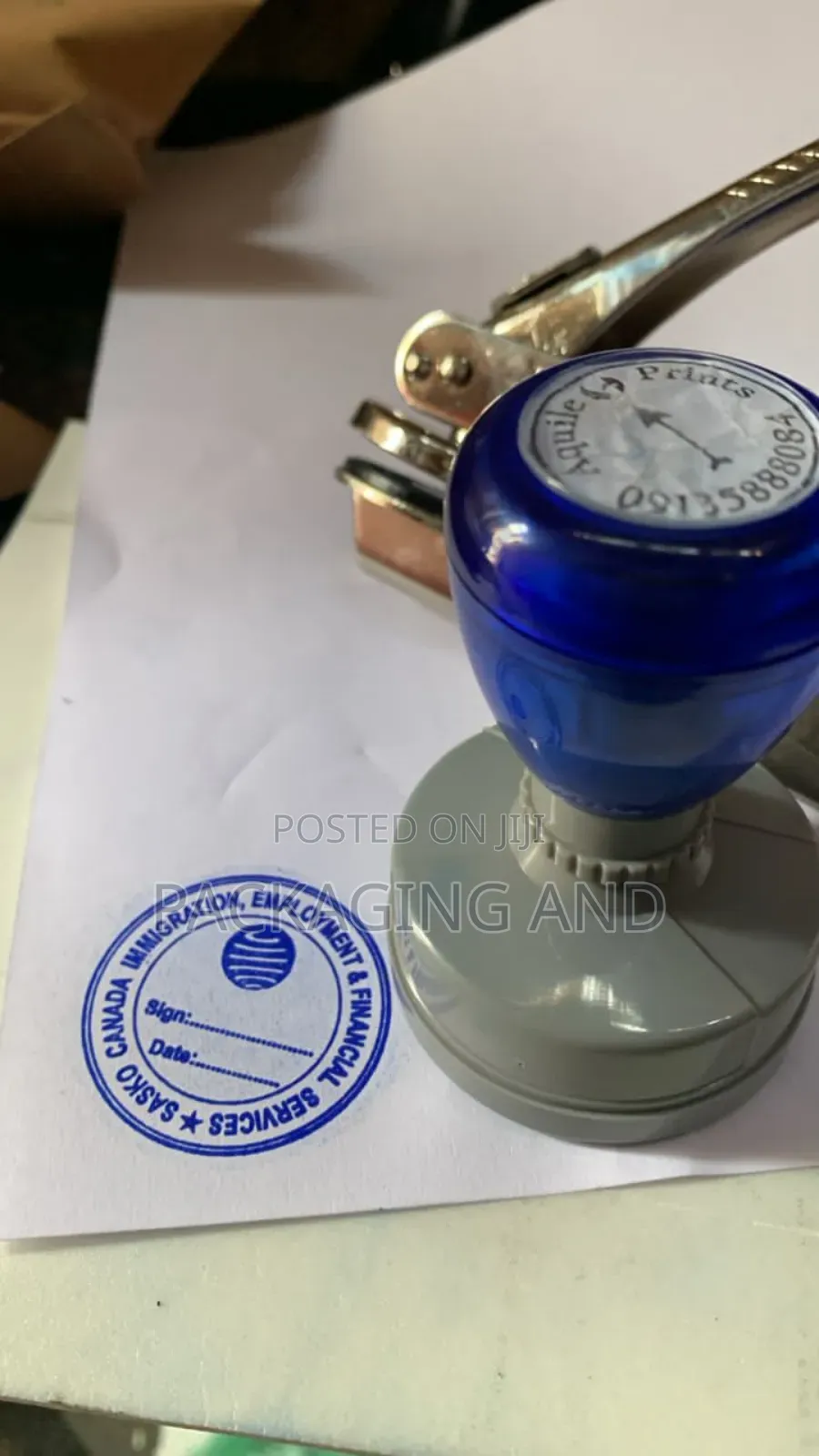 Custom Stamp. 911