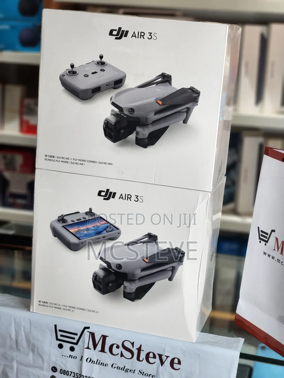 Dji Air 3s Flymore Combo Drone With Rc 2 Controller New