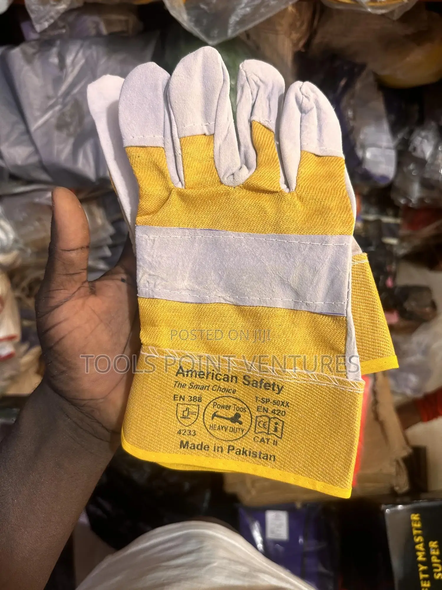 Leather Safety Hand Gloves