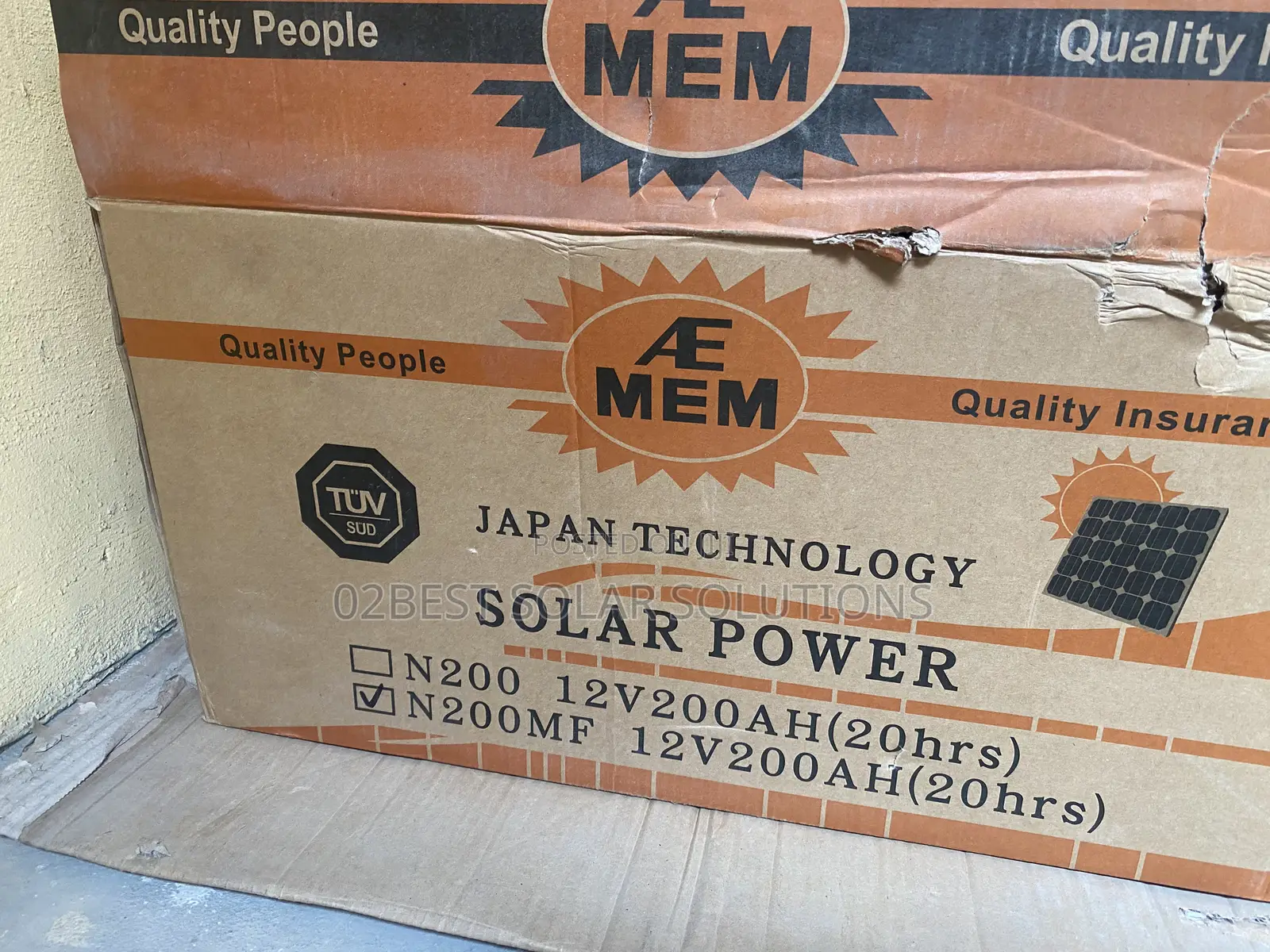 Aemem Super Gel Batteries 200amps 12v