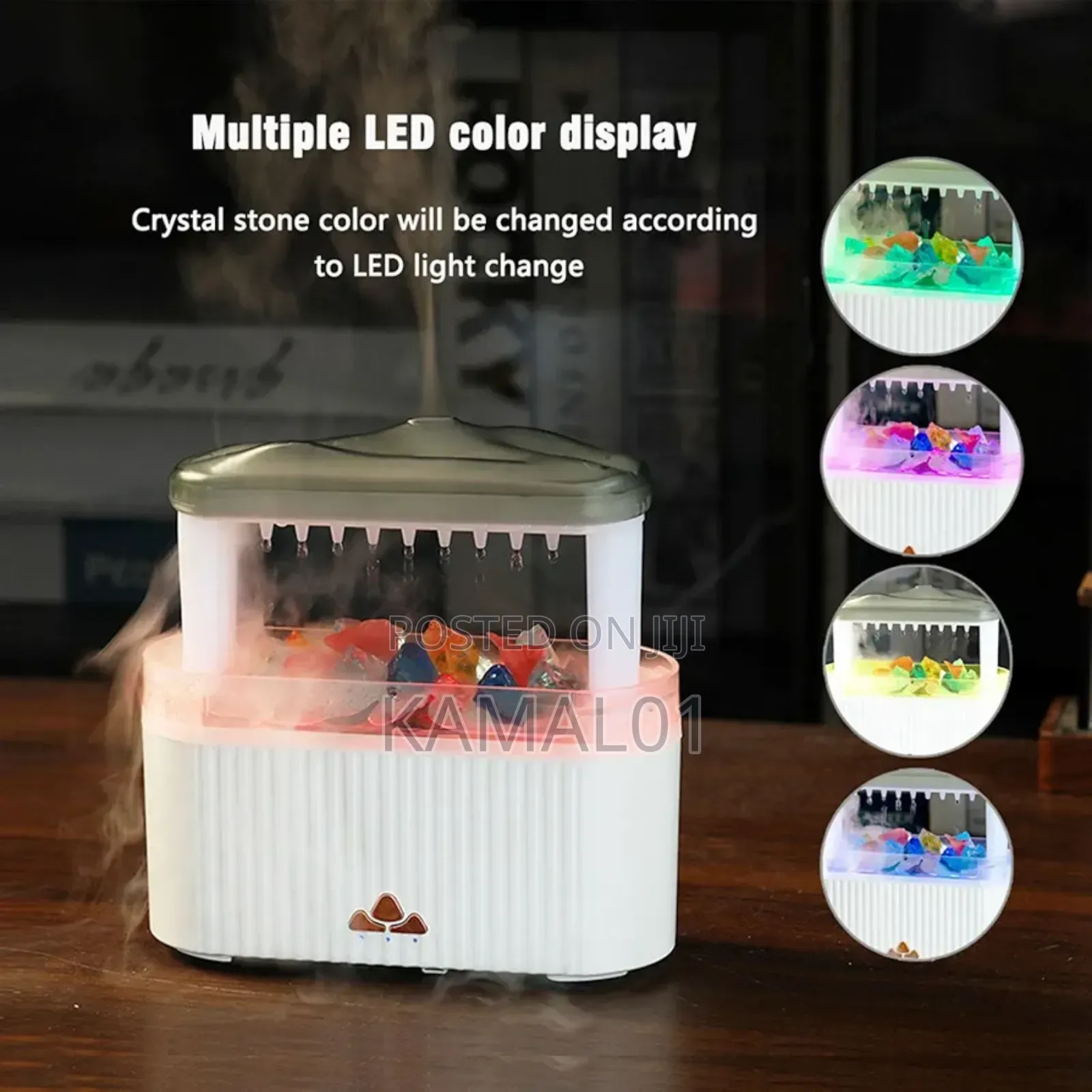 Rain Humidifier, Essential Oil Diffuser 250ml Raindrop