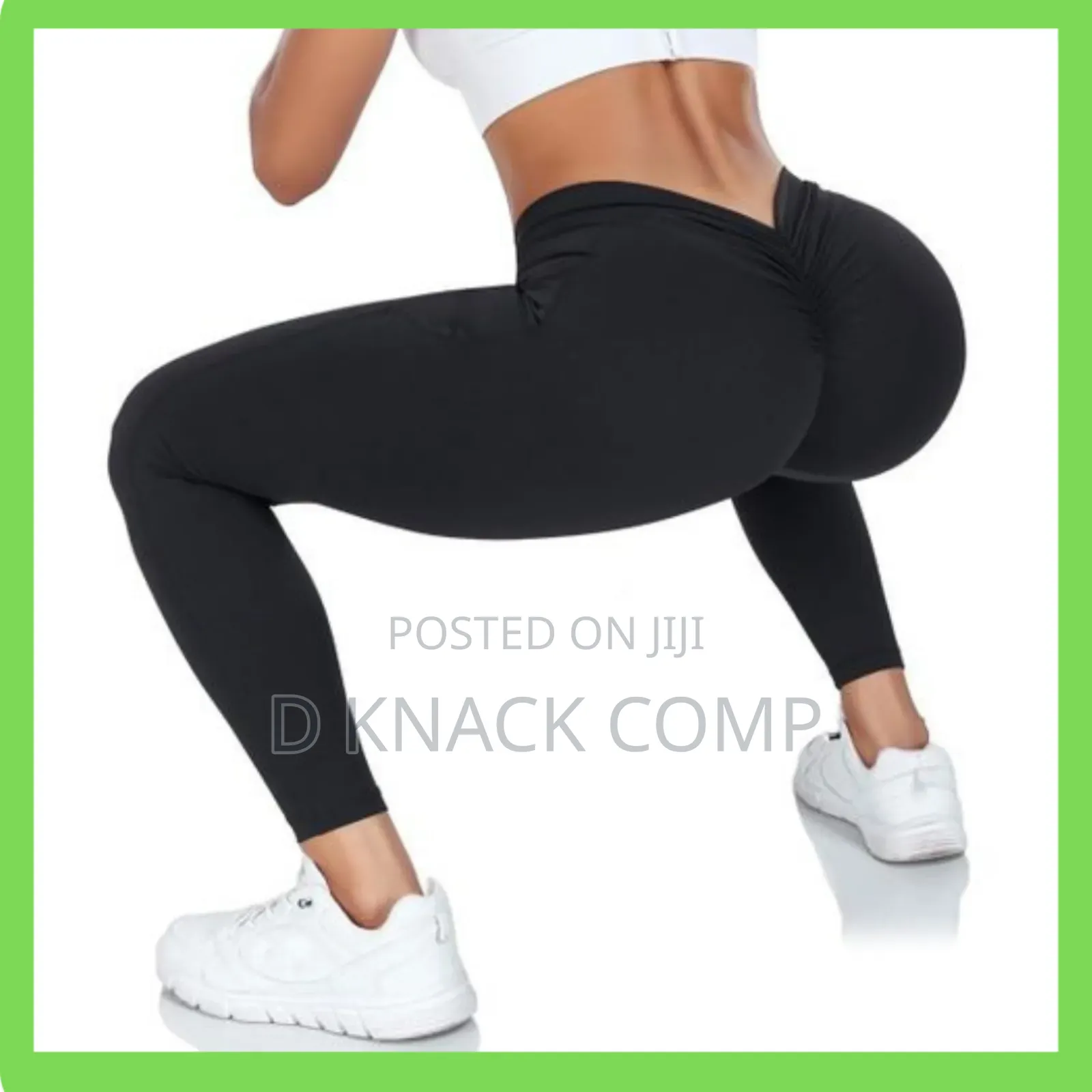 V-Back Soft High Waisted Booty Tights Workout Gym Yoga Pants