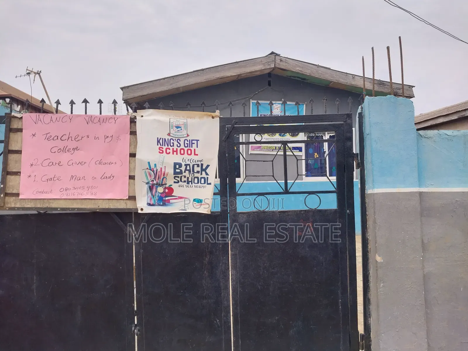 Half Plot Gated With a School by Governor's Rd