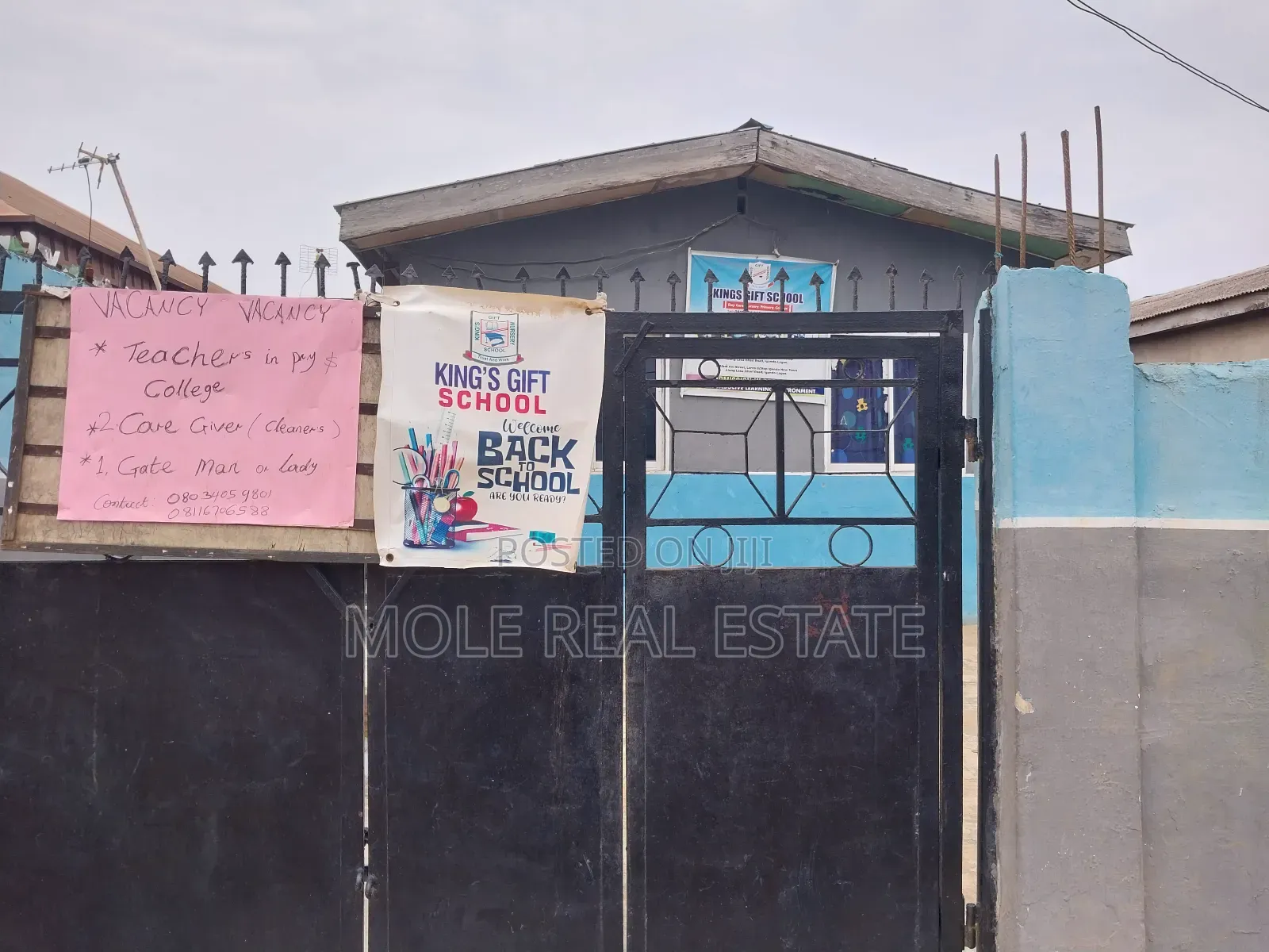 Half Plot Gated With a School by Governor's Rd