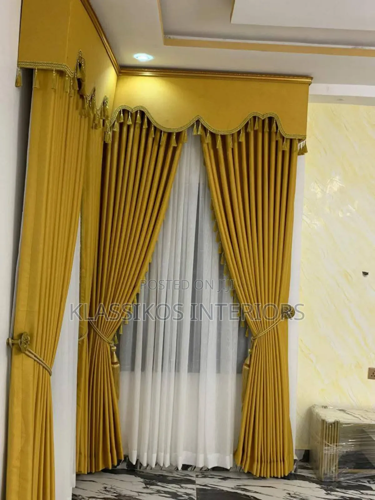 Pizz Gold Turkish Curtain With Warranty (I4)