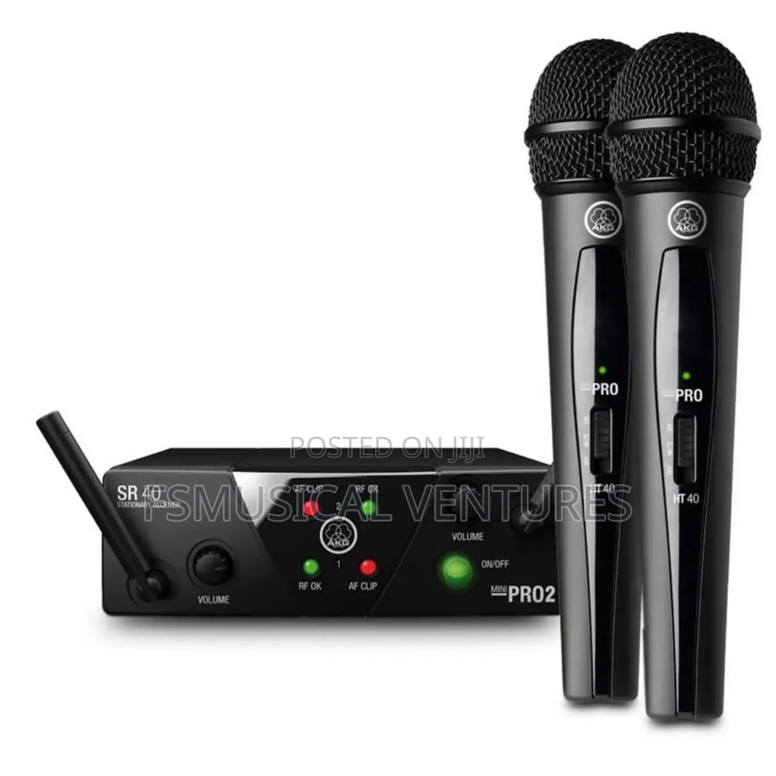 AKG WMS40 Mini Dual Vocal Set Wireless Microphone