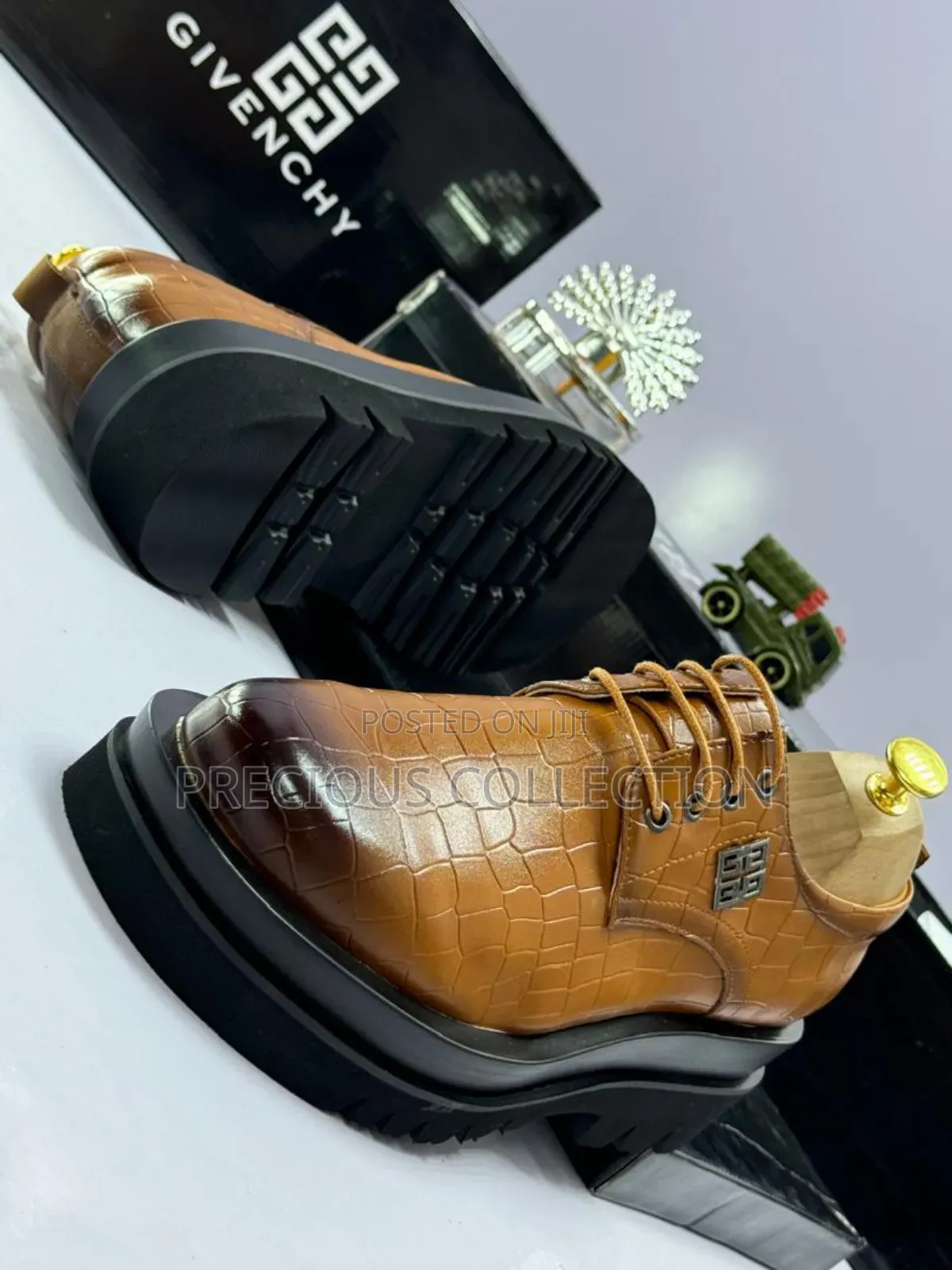 Men's Black Bold Sole Givenchy Lace Up Shoe