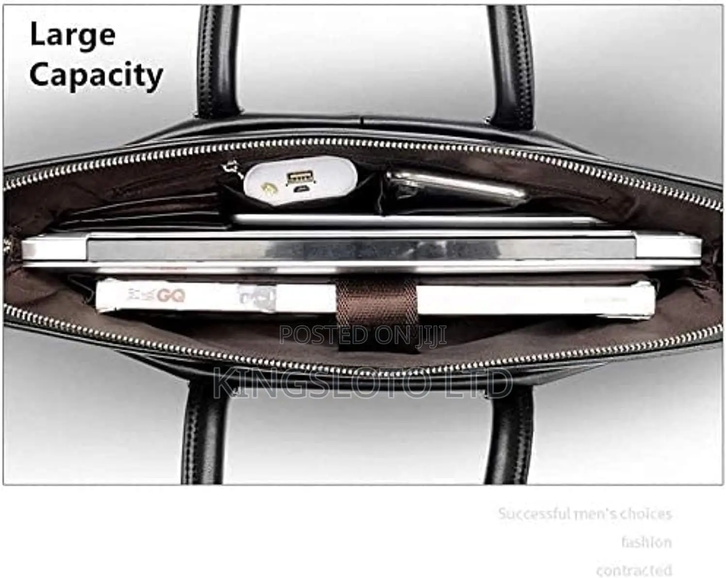 Laptop Bag - 14 Inch Business Leather Messenger Bag