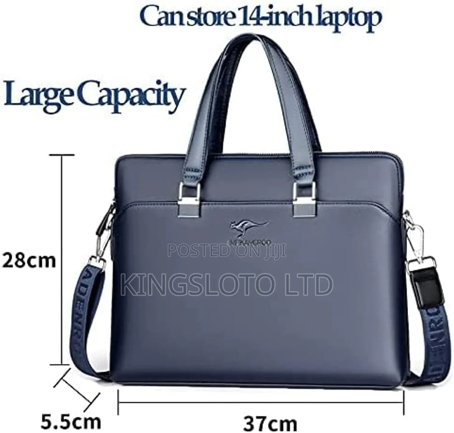 Laptop Bag - 14 Inch Business Leather Messenger Bag