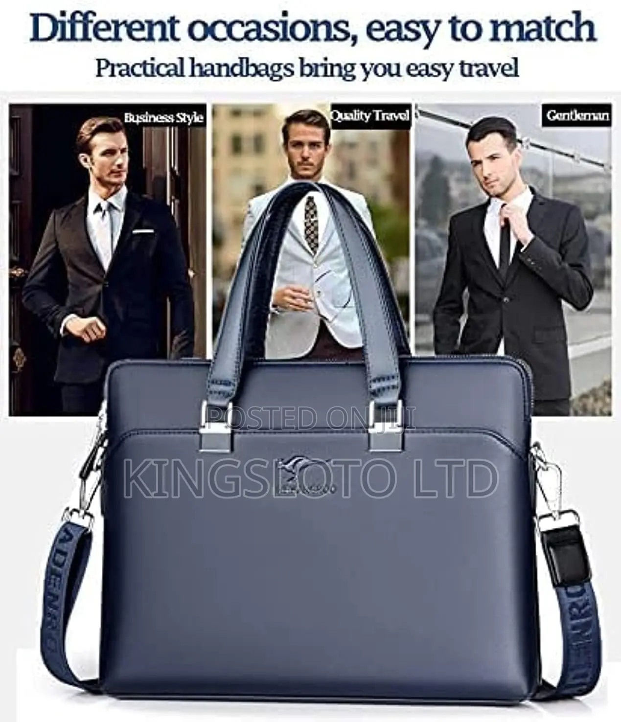 Laptop Bag - 14 Inch Business Leather Messenger Bag