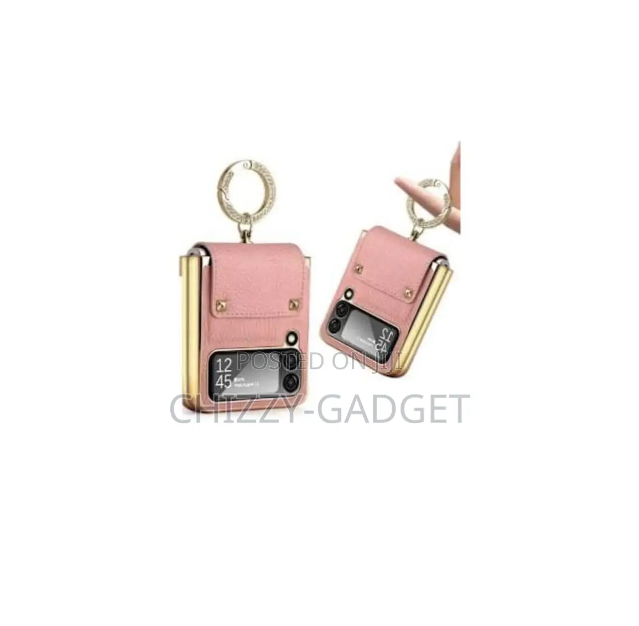 Flip Cover With Ring Holder for Galaxy Z Flip 6,5,4,3 5g