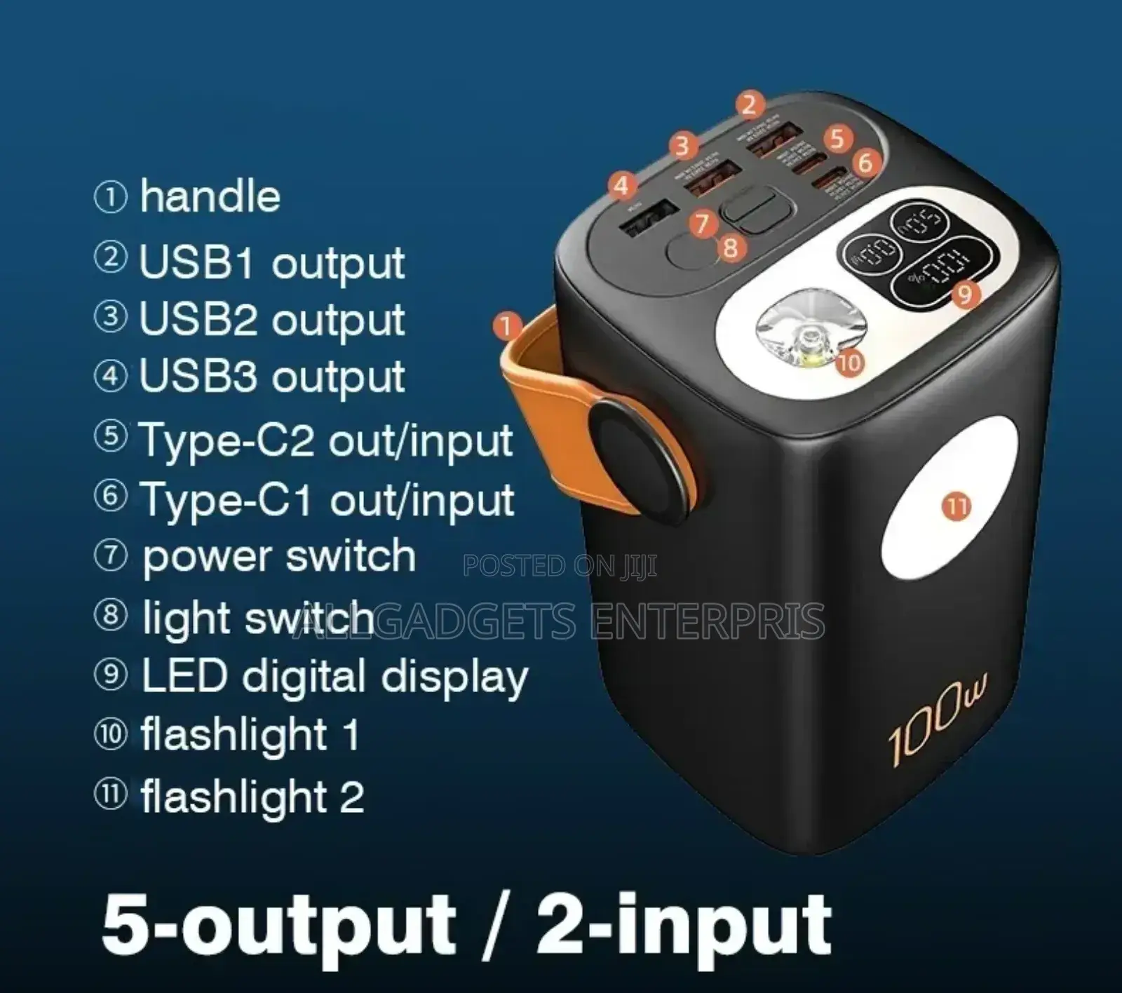 60000mah Laptop Power Bank 100W