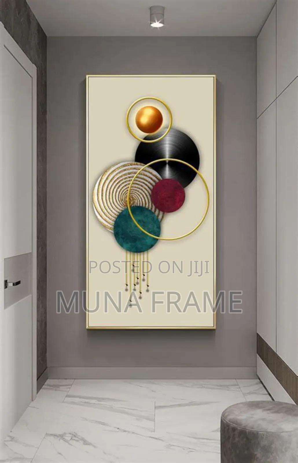 36/70 Inches Abstract 3d Frame Art Design Wall Artwork
