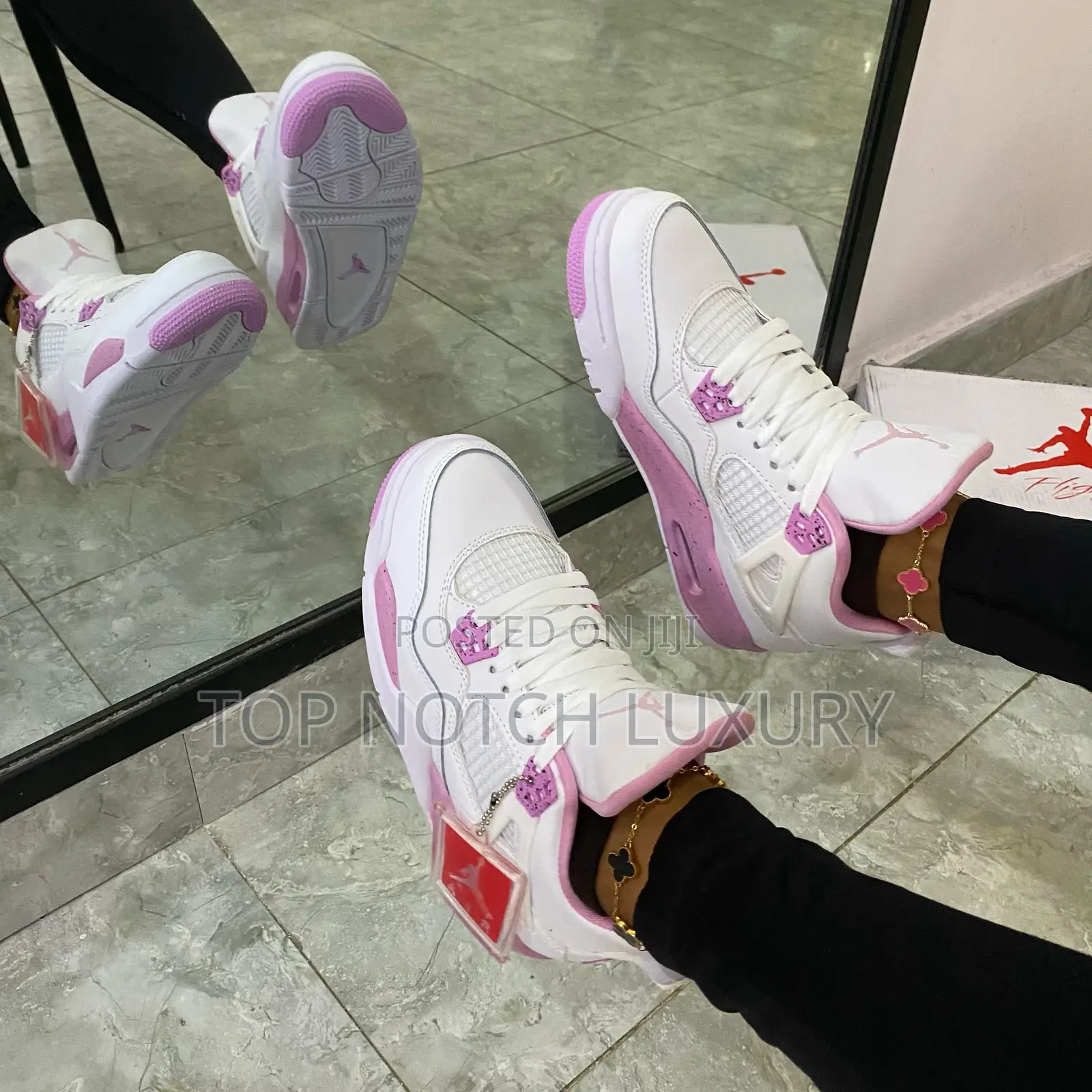 *Air Jordan 4 Retro Pink Orchid Sneaker