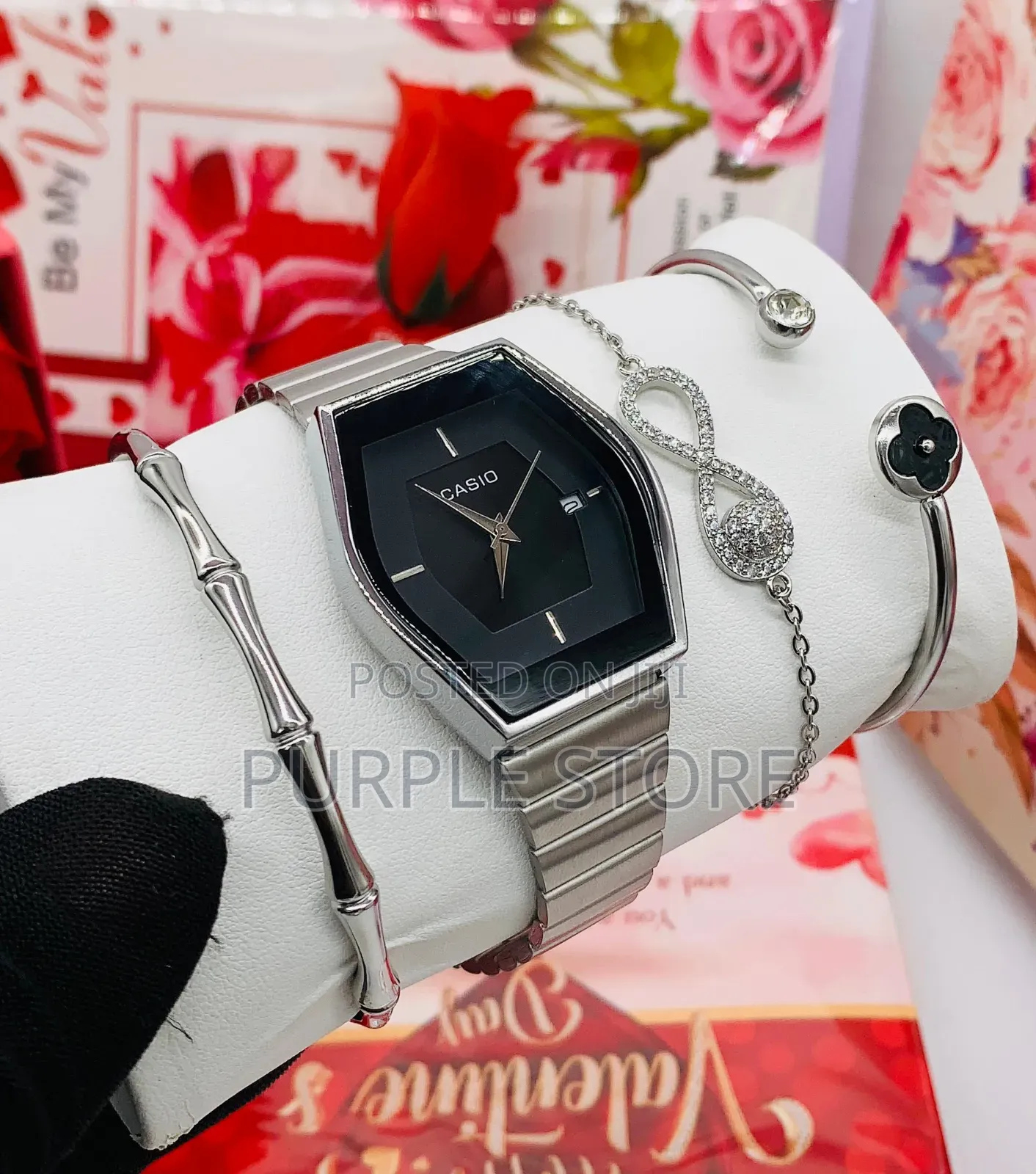 Casio Women~ 1watch Bracelets Set