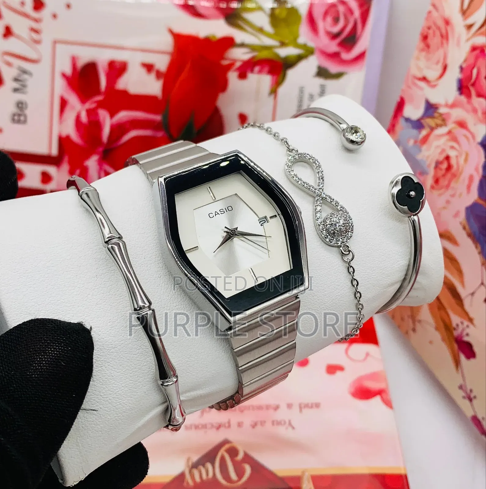 Casio Women~ 1watch Bracelets Set