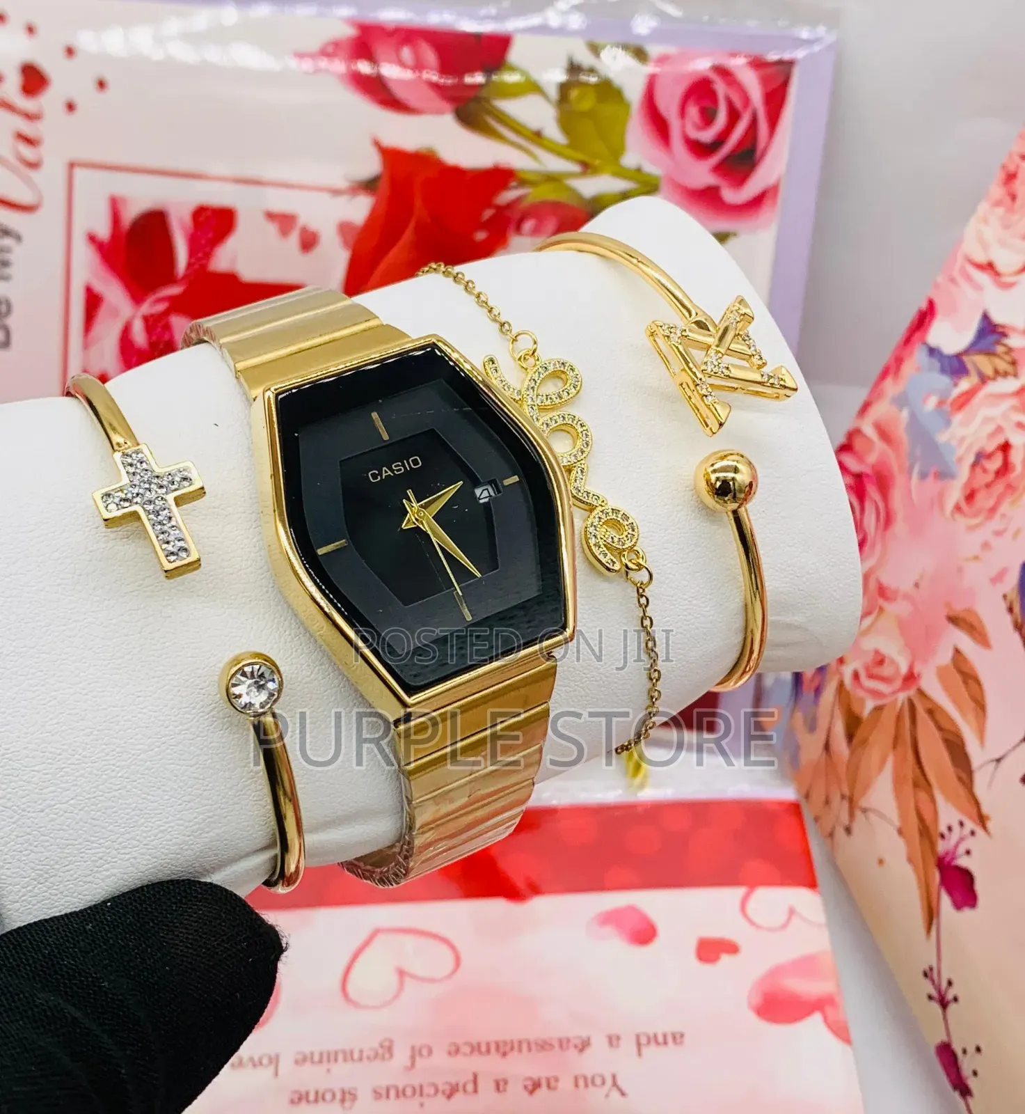Casio Women~ 1watch Bracelets Set