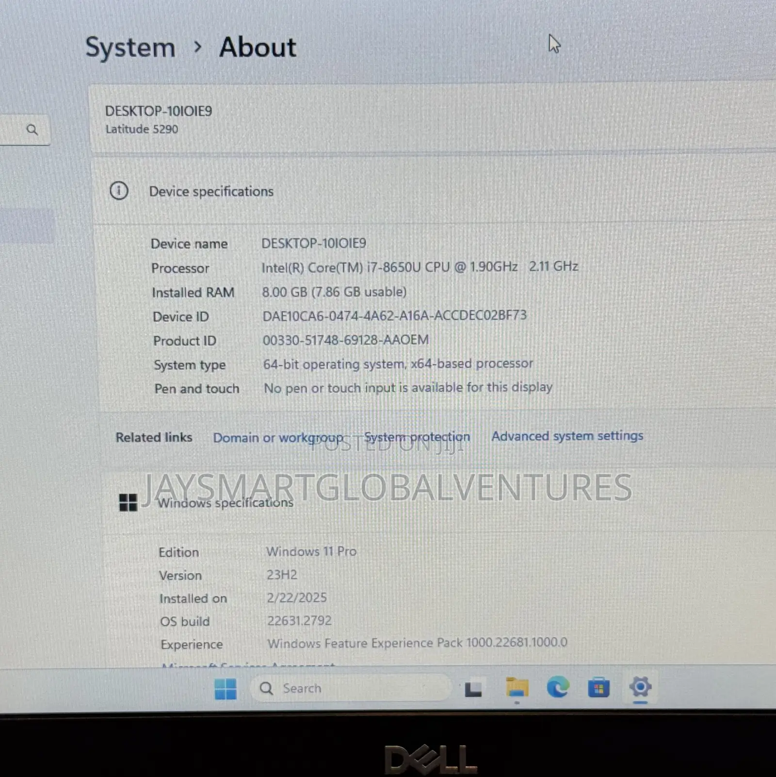 Laptop Dell Latitude 5290 8GB Intel Core i7 SSD 256GB