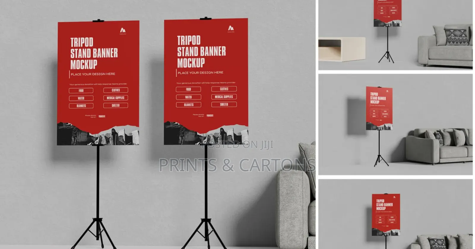 Double-Sided Tripod Banner Stand Branding. 04