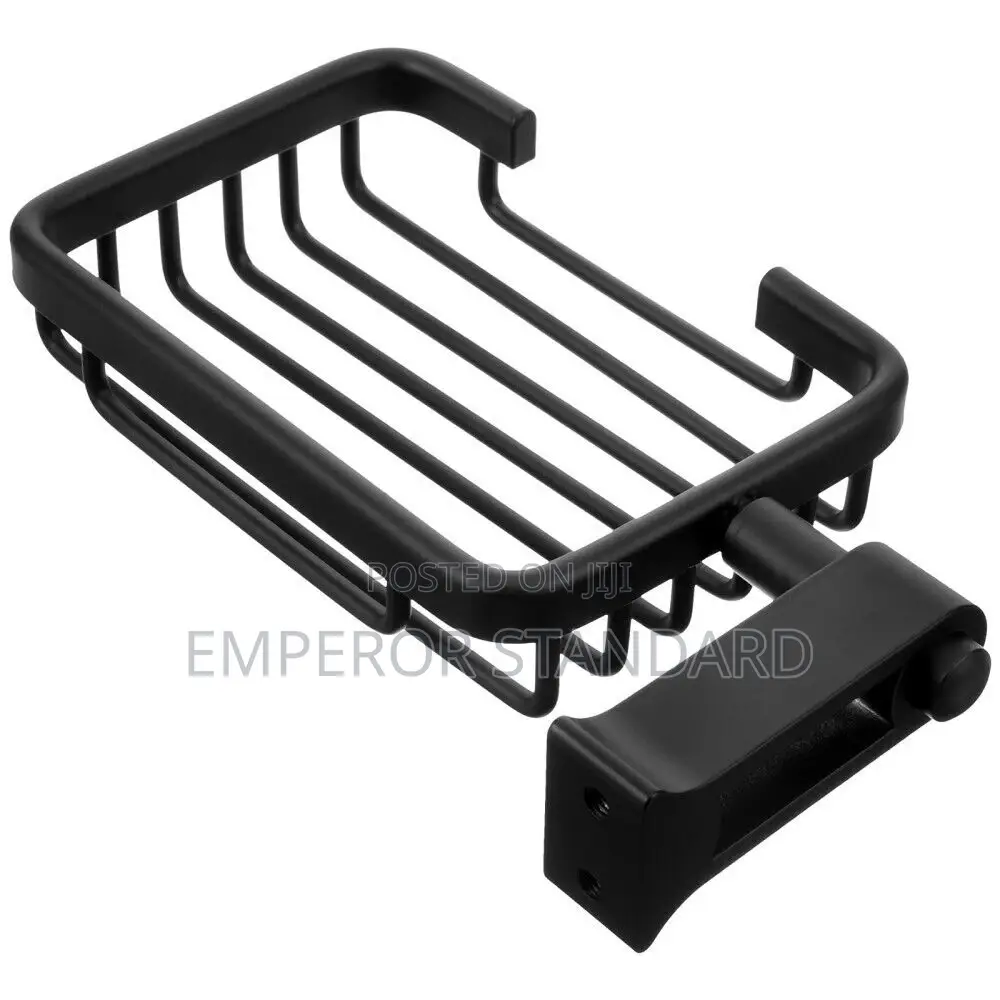 Soap Holder Tray Bar Wall Mounted Shower Box Dish Sponge