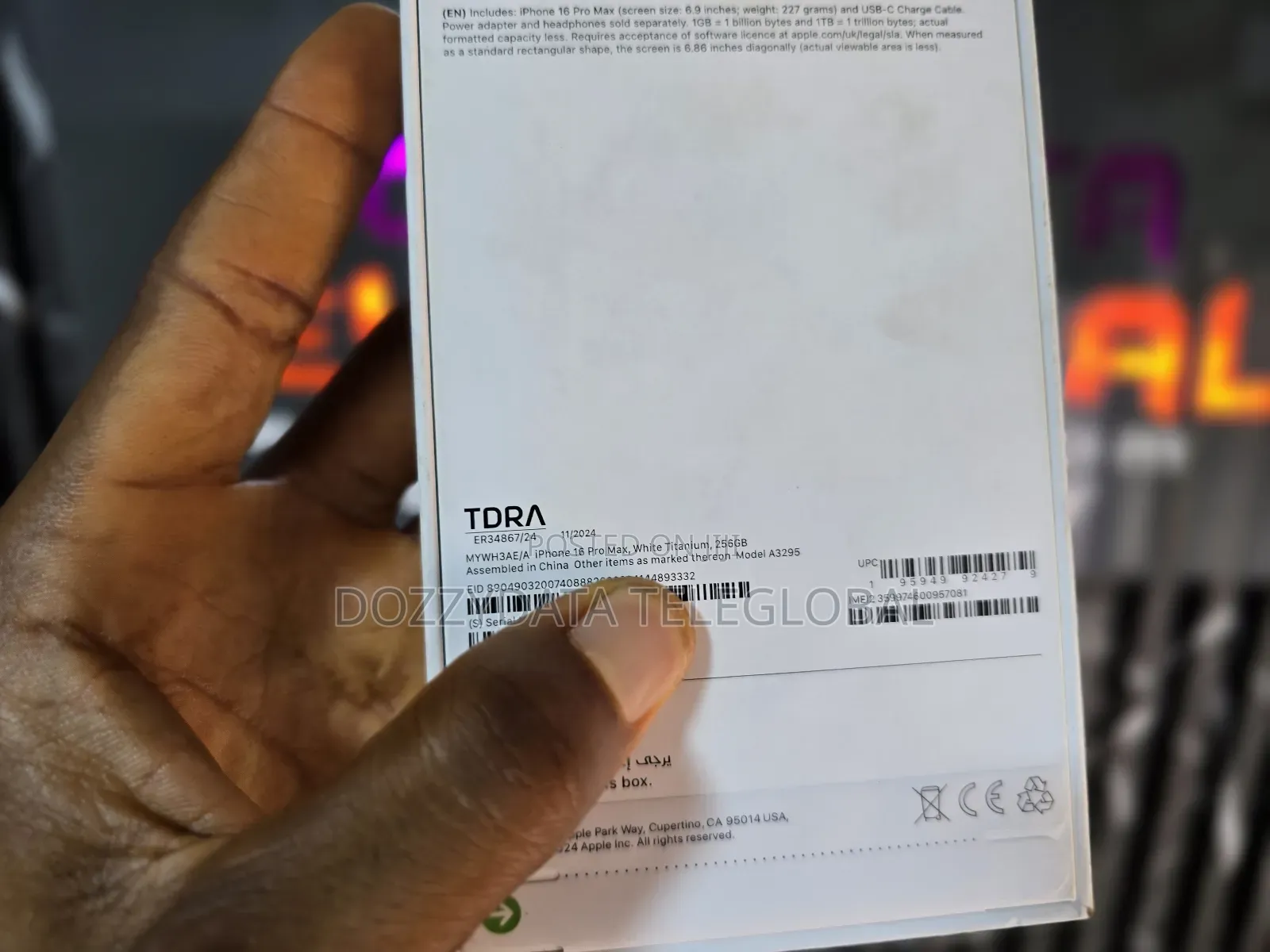 New Apple iPhone 16 Pro Max 256 GB White