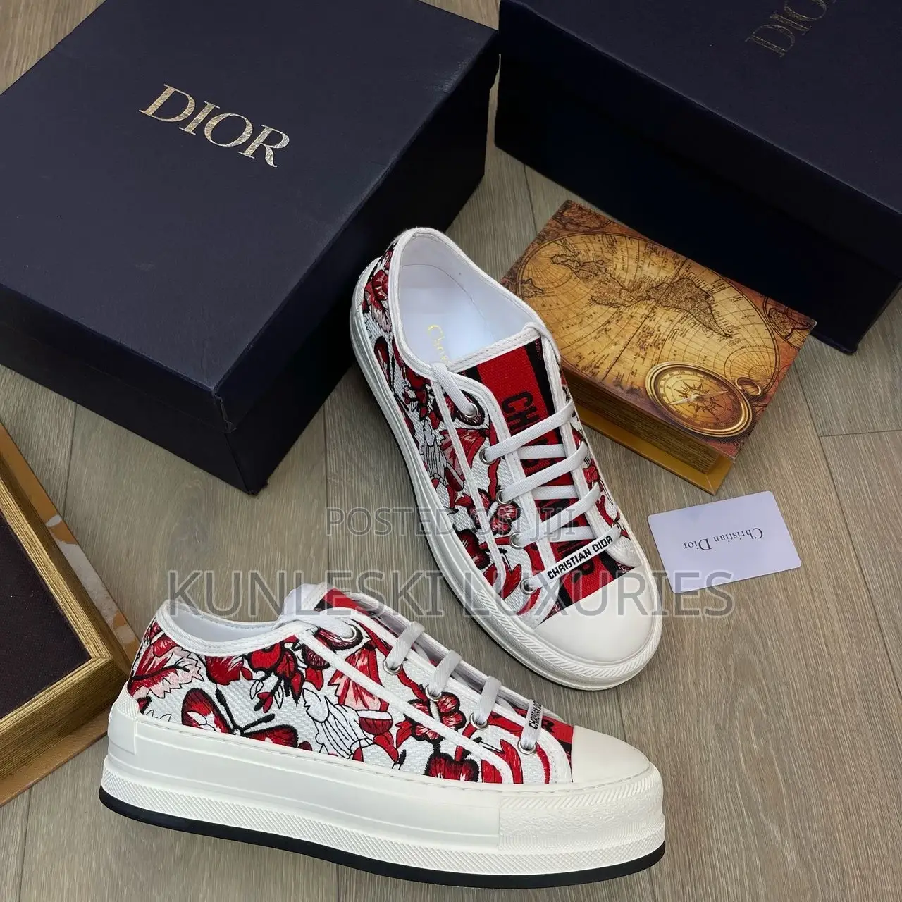 Original Christian Dior Walk N Dior Low-Top Platform Sneaker