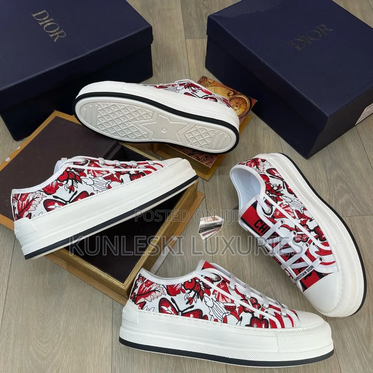 Original Christian Dior Walk N Dior Low-Top Platform Sneaker