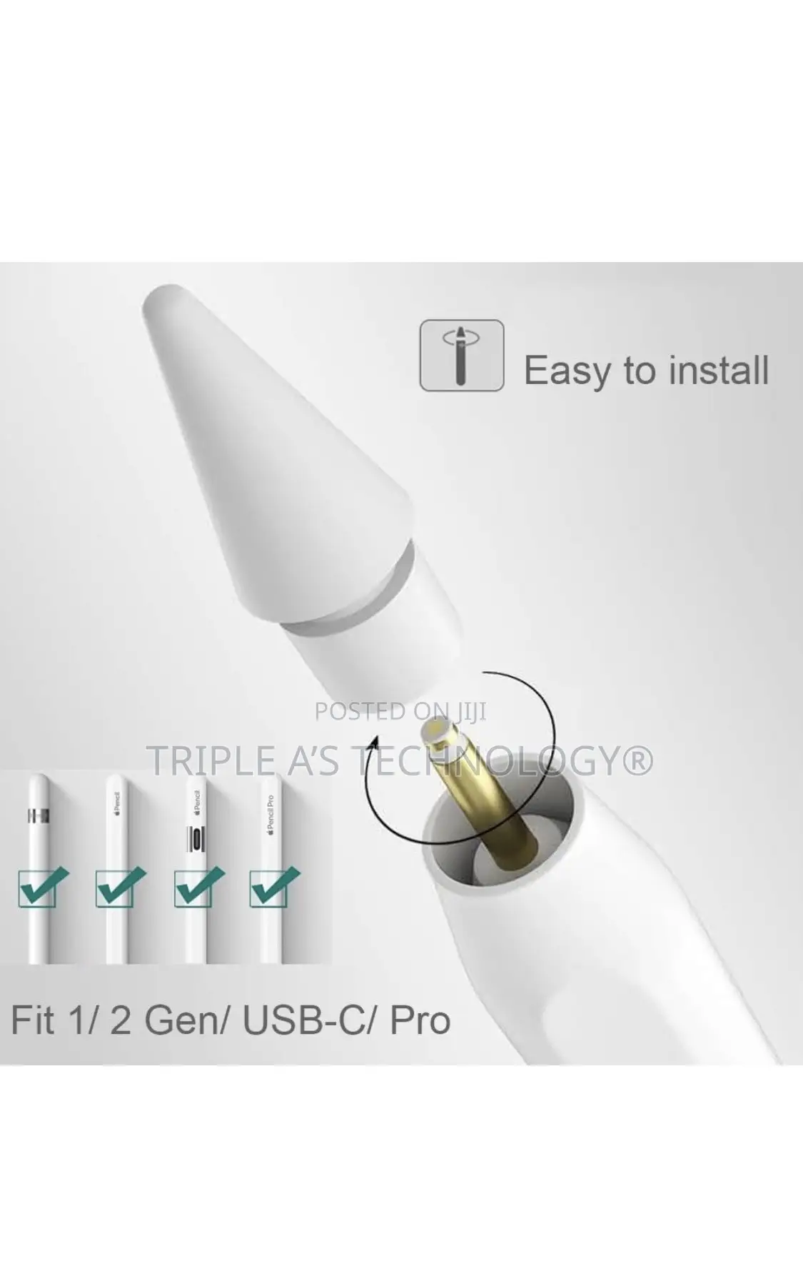 Genuine Apple Pencil Tips for Apple Pencil 1,2,Usb-C and Pro