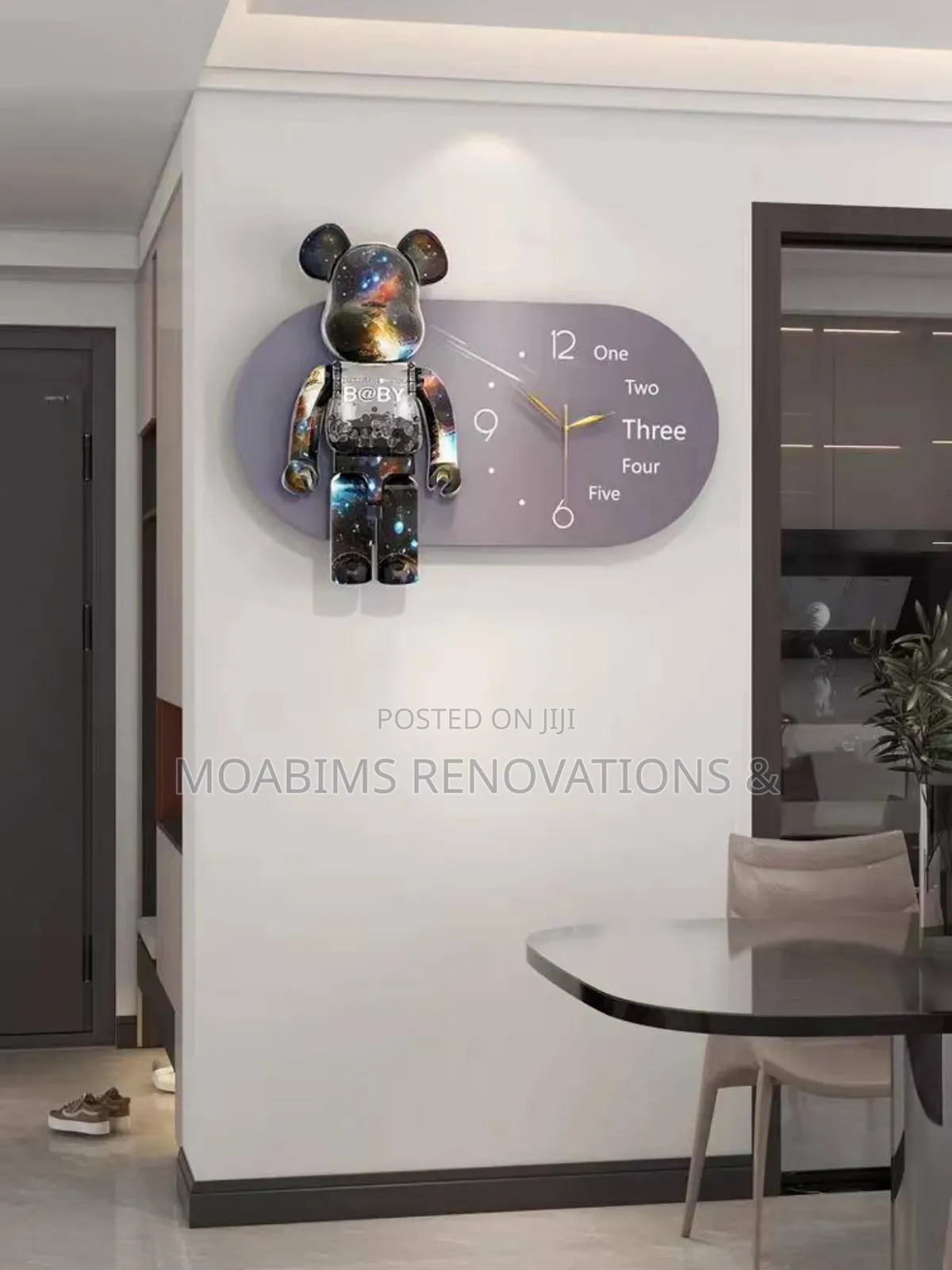 Luxury Interior Wall Clock 70*50cm 
Price : 52,000