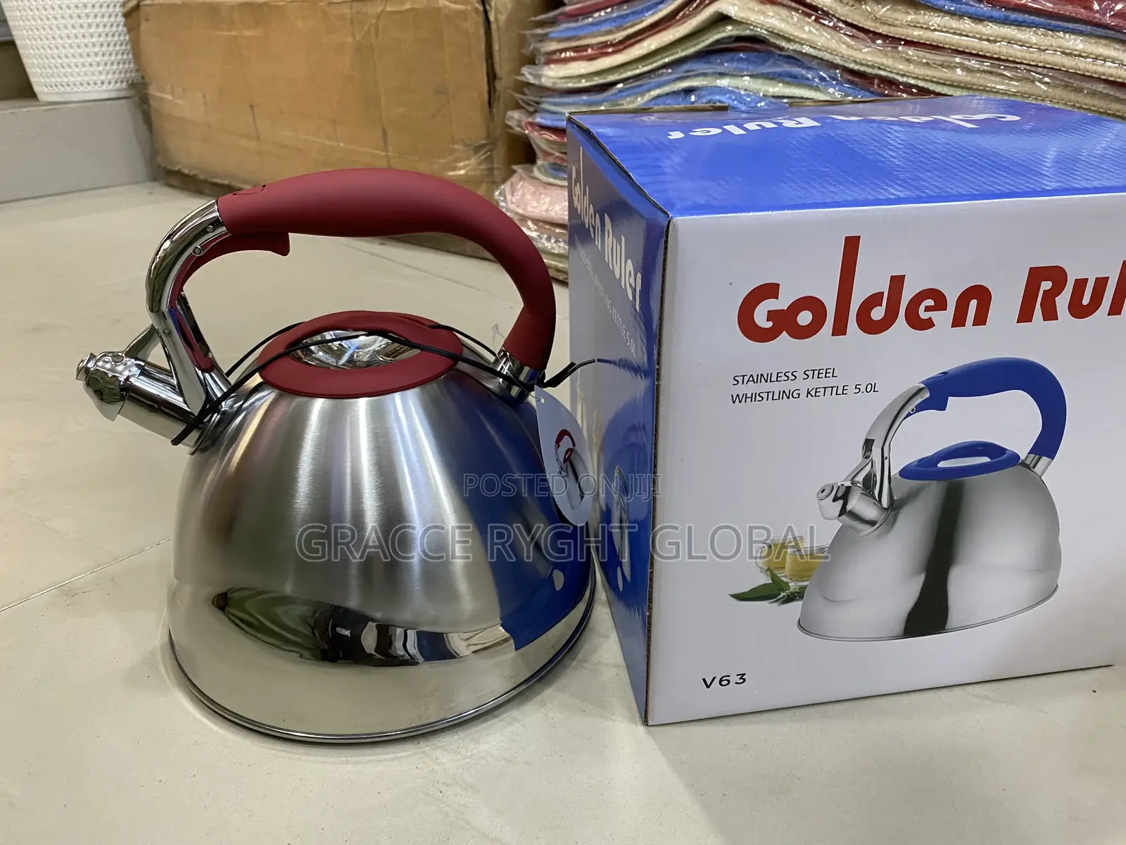 5L Golden Touch Whistling Kettle