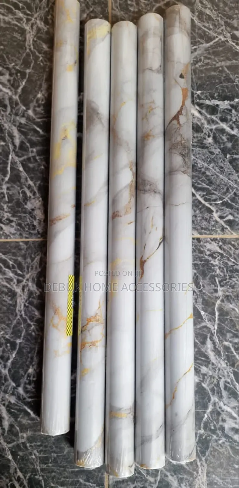 Ash, Gold and White Marble-Decor