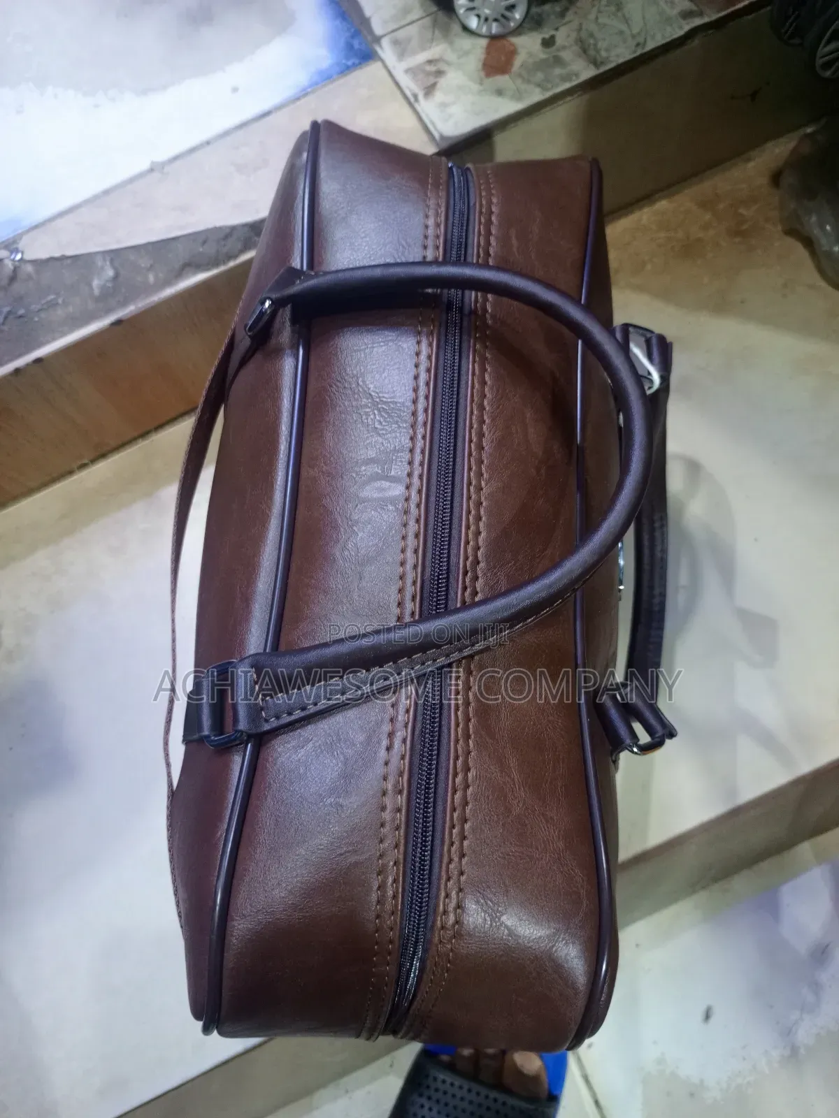 Quality Leather Carry On Duffle Bag