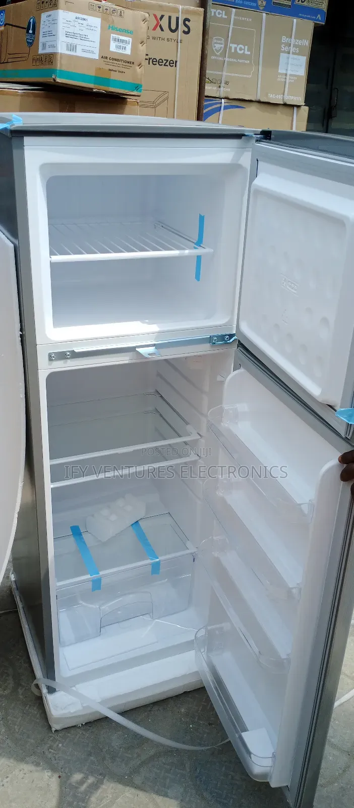 Bruhm 195, Double Door Refrigerator With 2 Year Warranty.