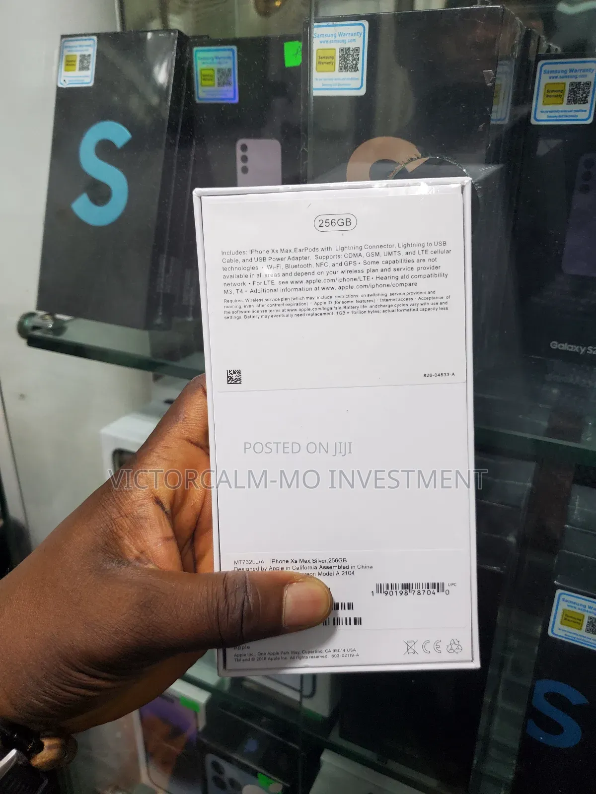 New Apple iPhone XS Max 256 GB Silver