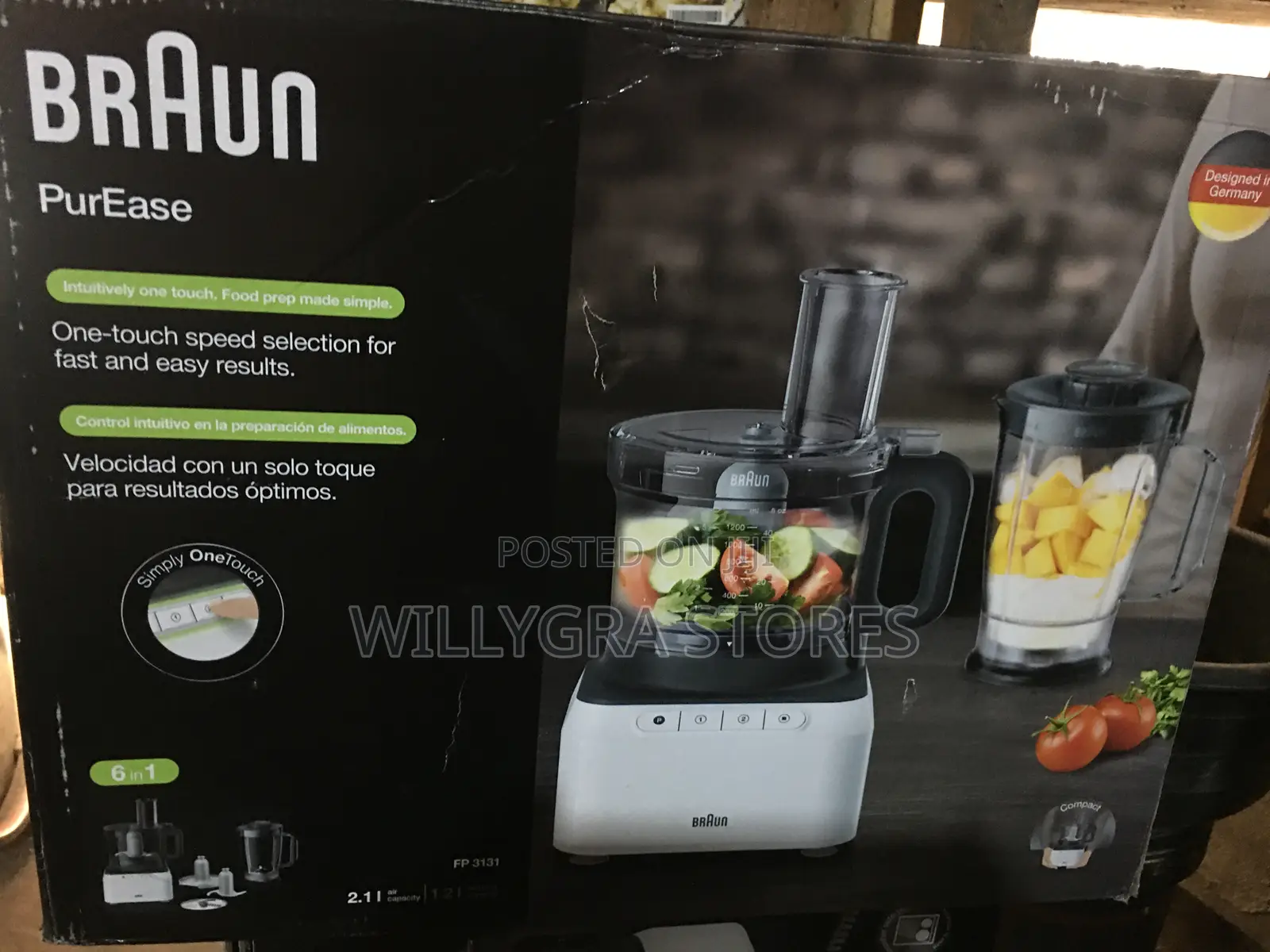 Braun Food Processor 800 Watts. Blender 1.2 L, Food Prep