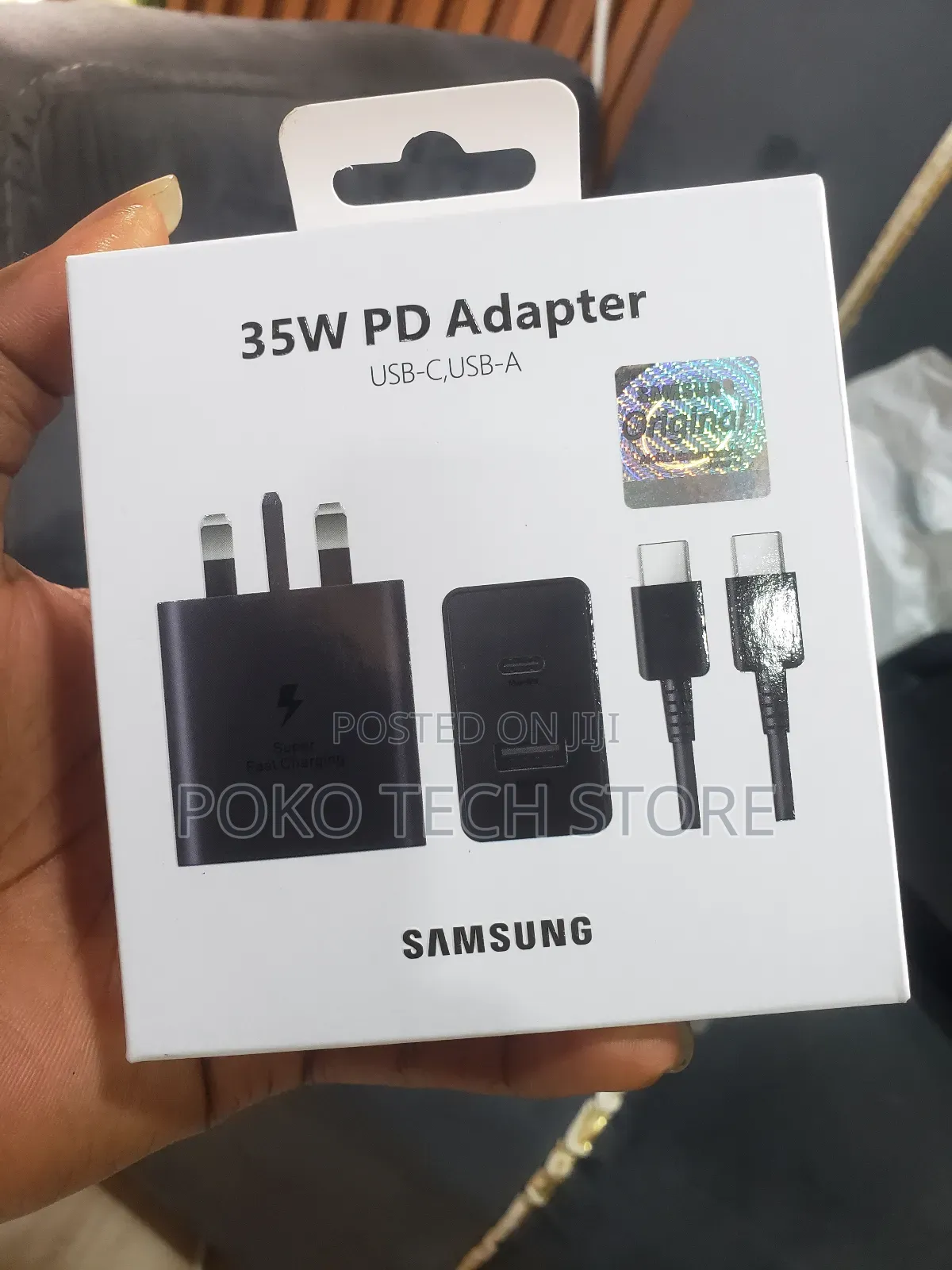 Original Samsung 35W PD Adapter USB-C,USB-A.
