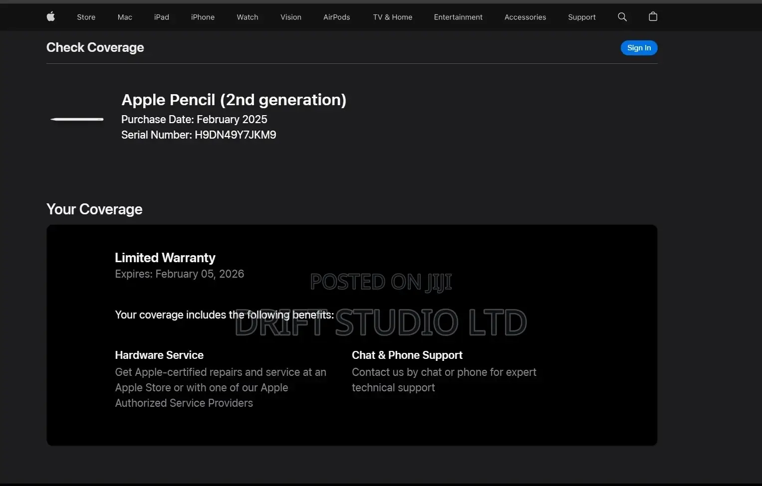 Apple Pen 2nd Gen With Warranty