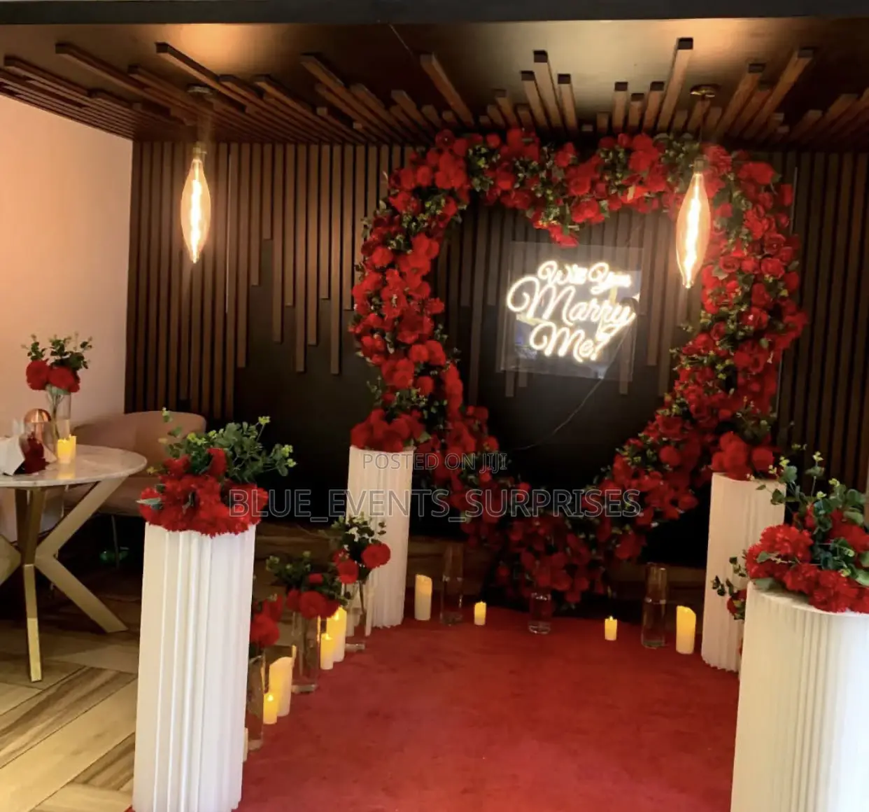 Floral Engagement Decoration