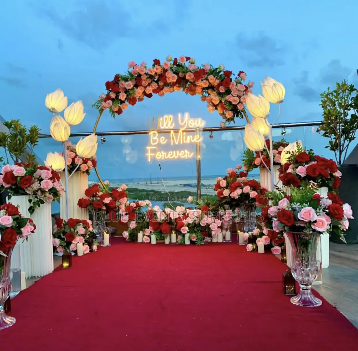 Floral Engagement Decoration