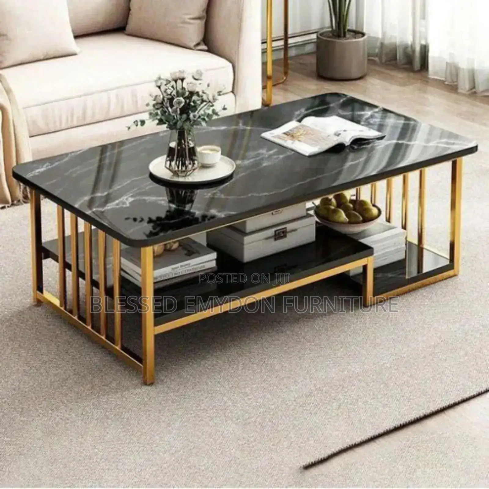High Quality Spectacular Faux Marble (MDF Wood)Centre Table