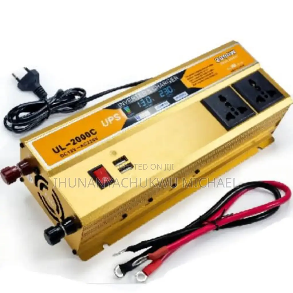 2000w Solar Inverter With in-Built Charger Digital Display