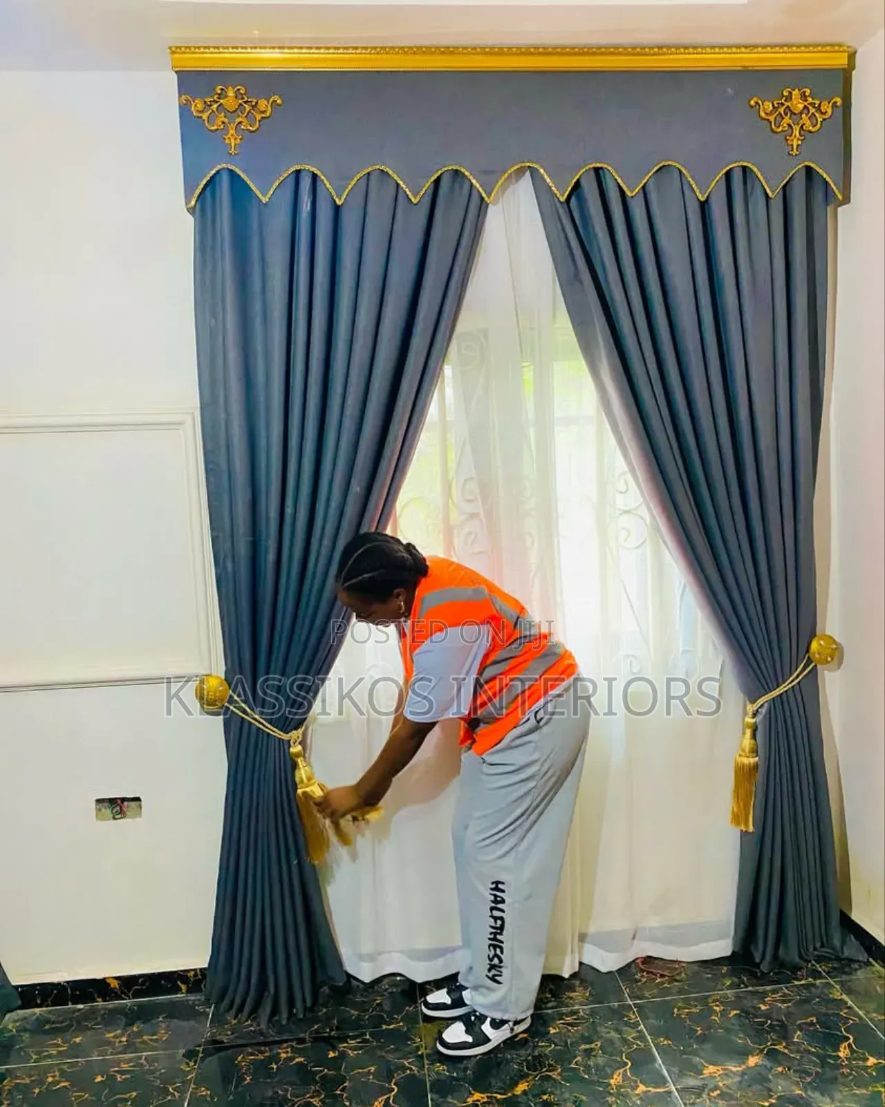 Exquisite Colourful Curtains in Style (Xe#)(Free Delivery)
