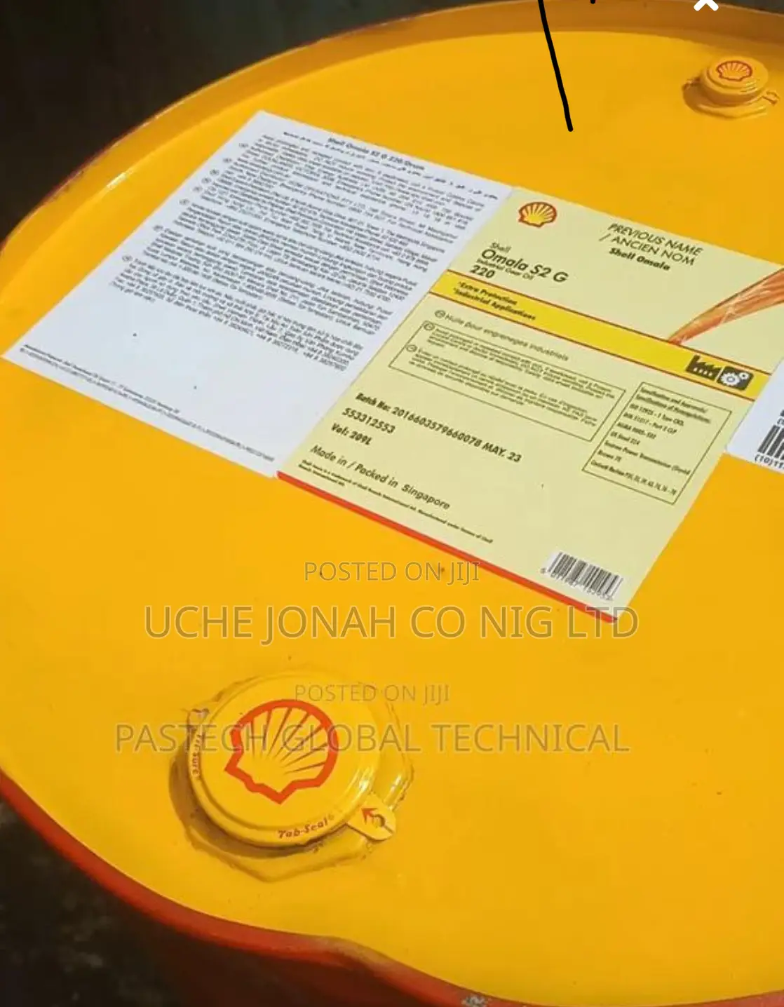 Shell Omala S2 G 220 Gear Oil 209 LTRS