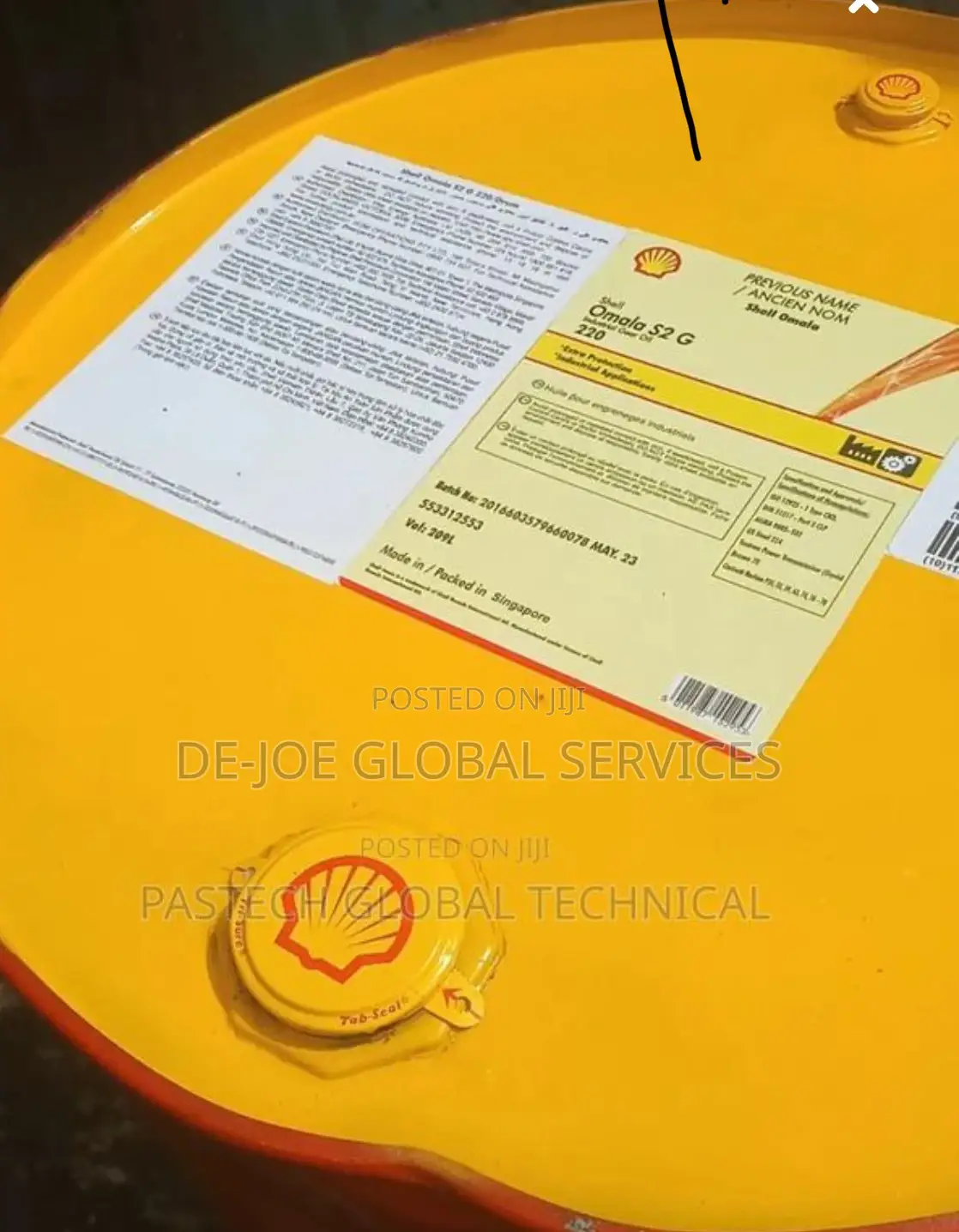 Shell Omala S2 G 220 Gear Oil 209 LTRS