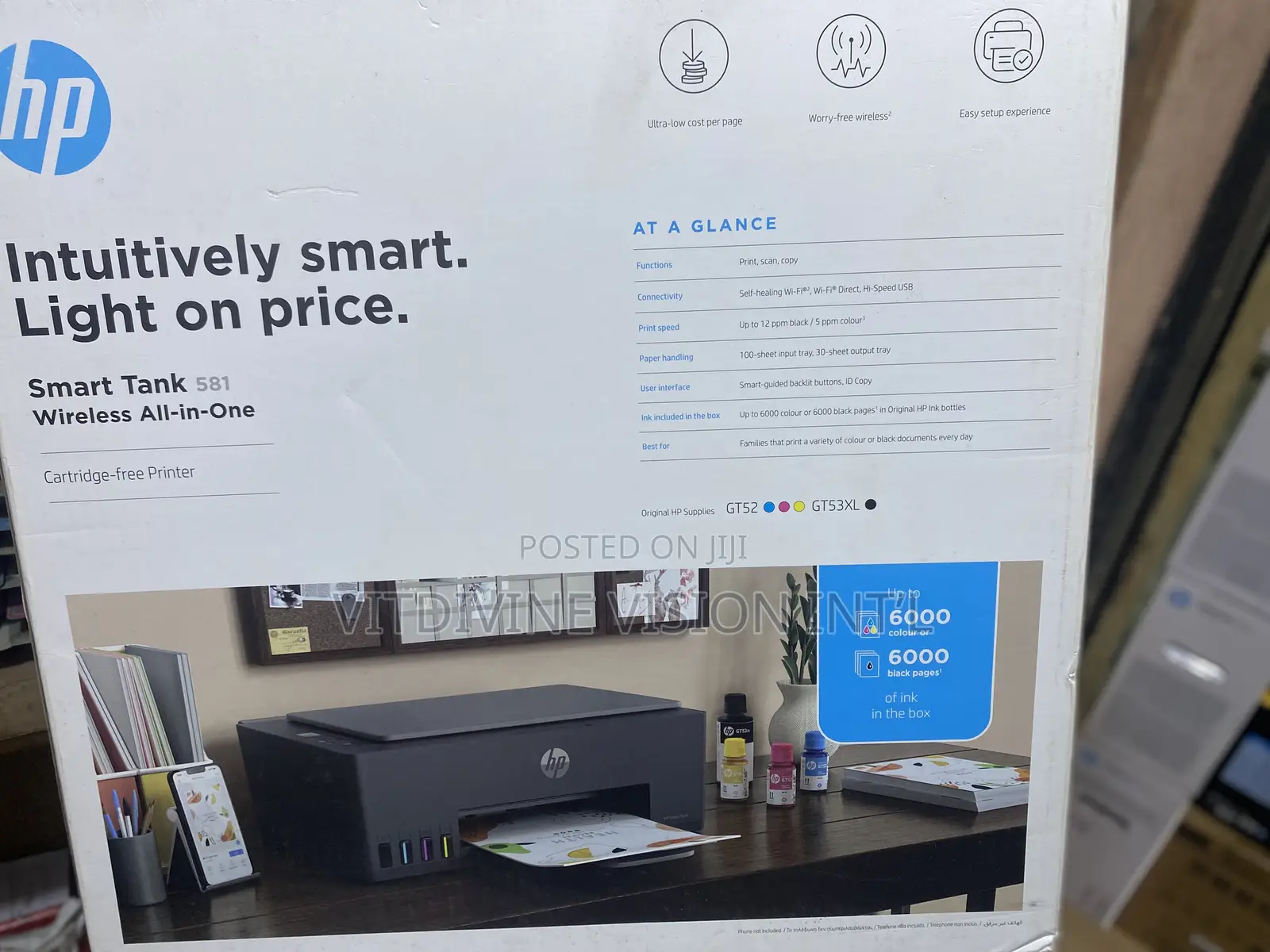 Hp Smart Tank 581 Ink Tank All-in-one Printer )